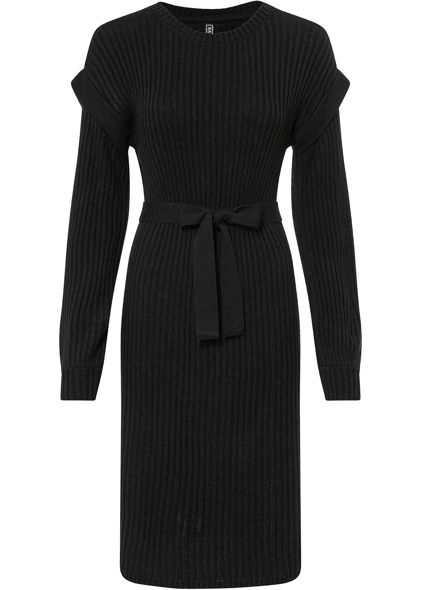 Strickkleid mit Bindeband