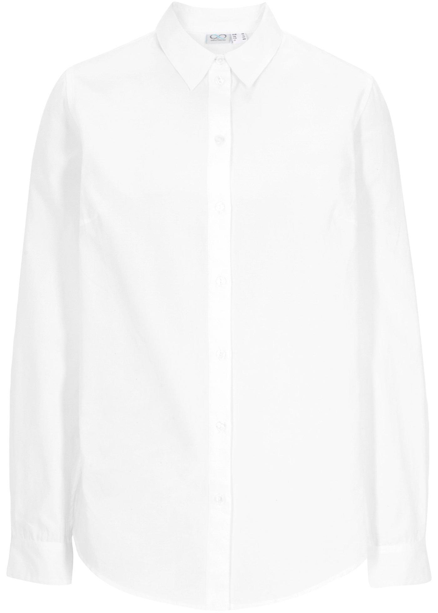 Essential overhemdblouse van katoen