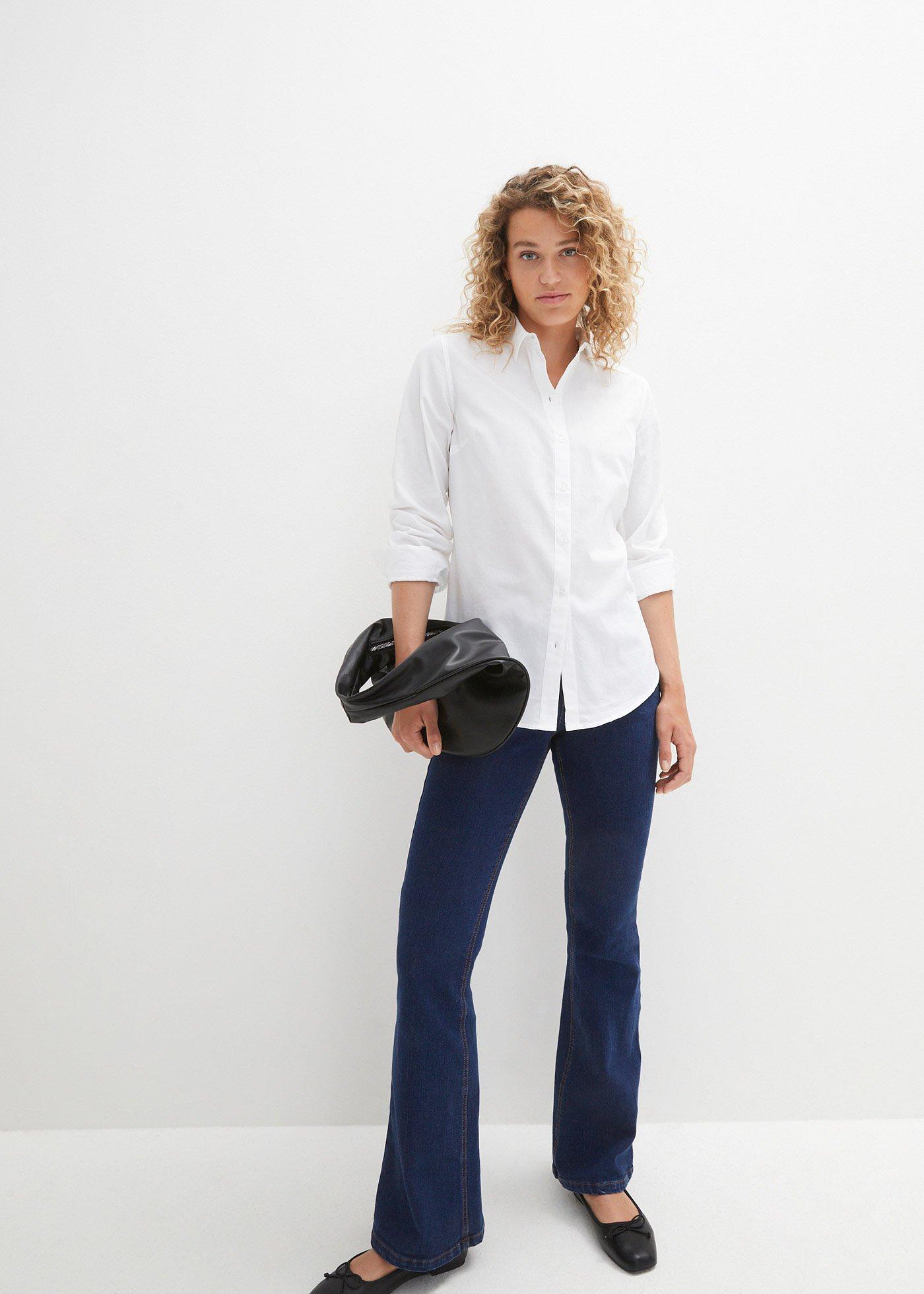 Bluzka koszulowa z czystej bawełny - Bonprix