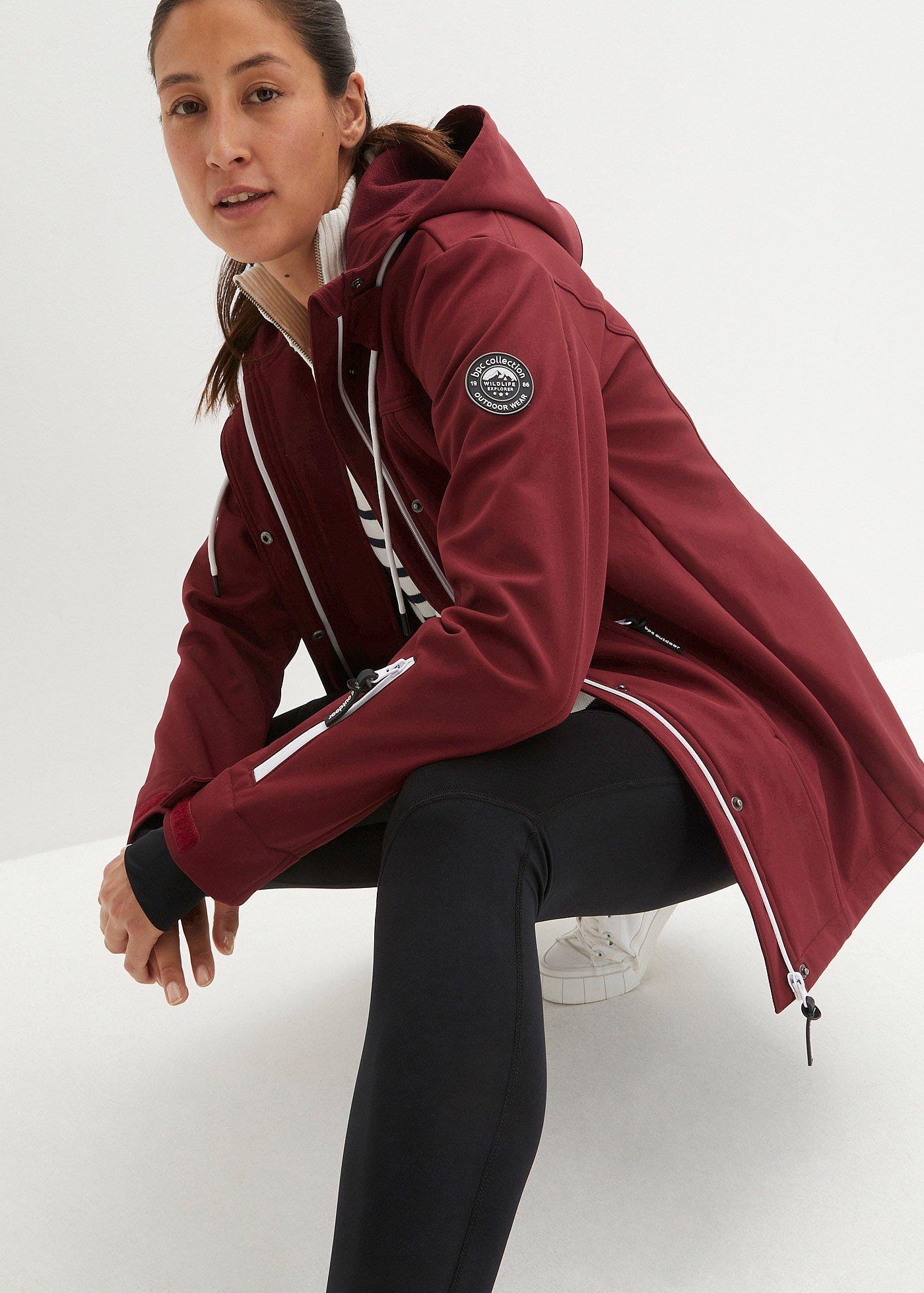 Kurtka softshell, z materiału odpychającego wodę - Bonprix