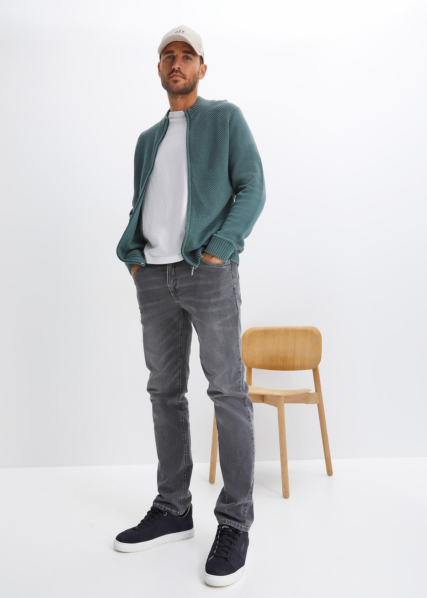 Bawełniany kardigan z cienkiej dzianiny - Bonprix