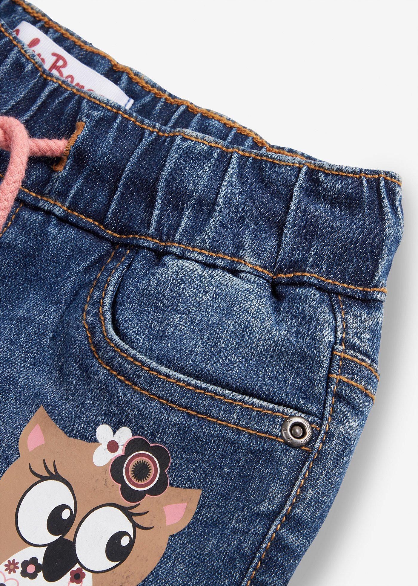 Dżinsy termiczne mid waist - Bonprix