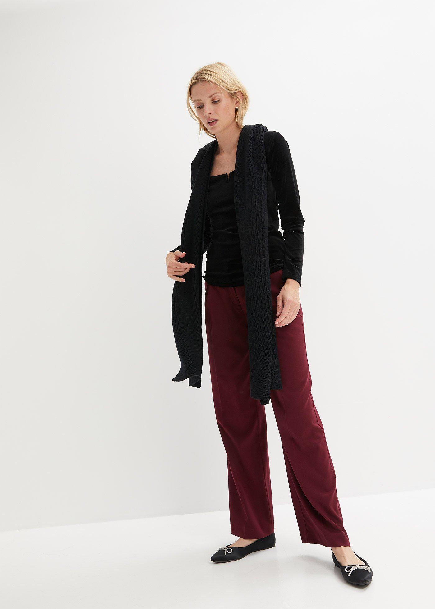 Shirt z miękkiego aksamitu - Bonprix