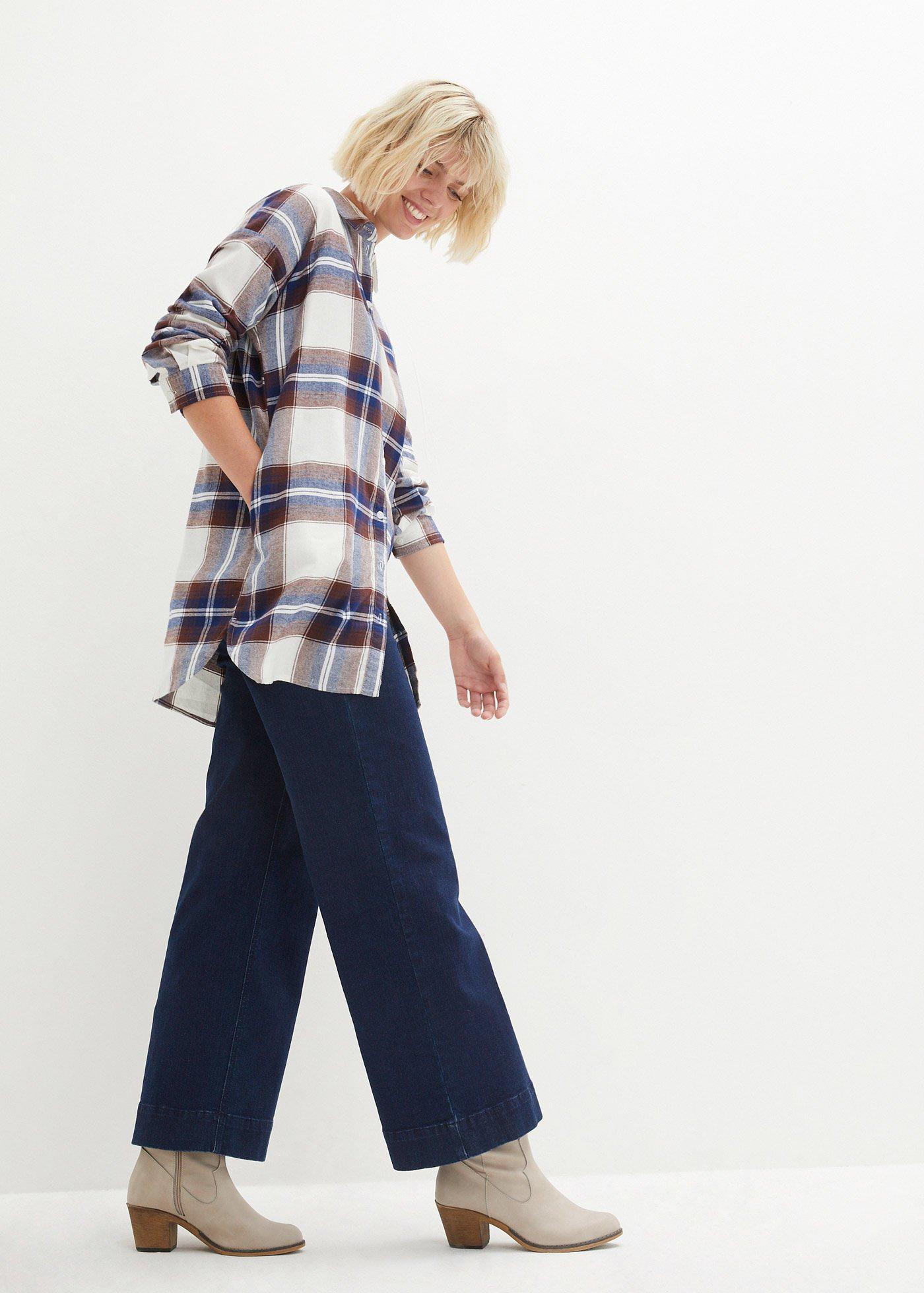 Koszula flanelowa z czystej bawełny - Bonprix