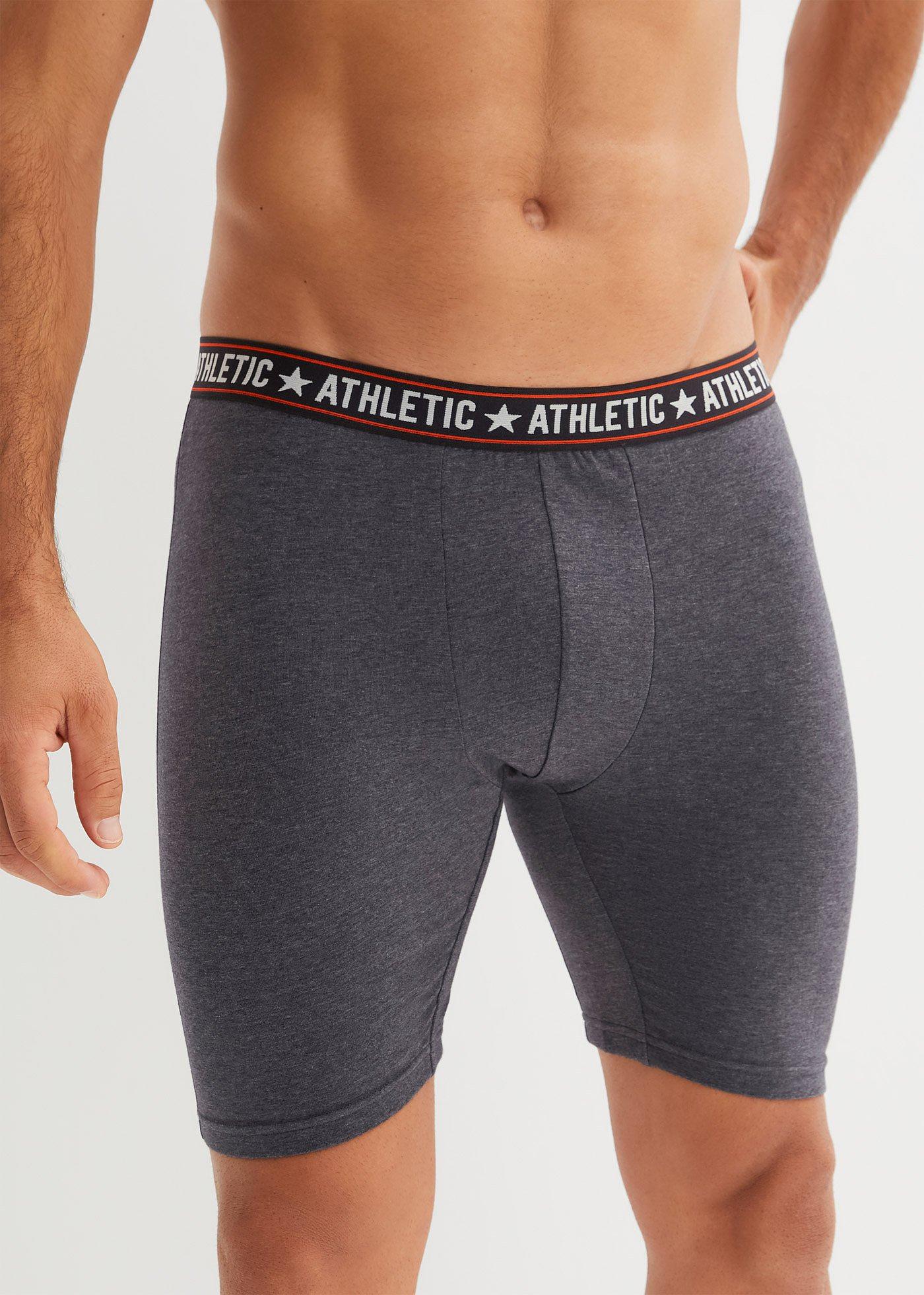 Długie bokserki o dopasowanym kroju z bawełną (2 pary) - Bonprix