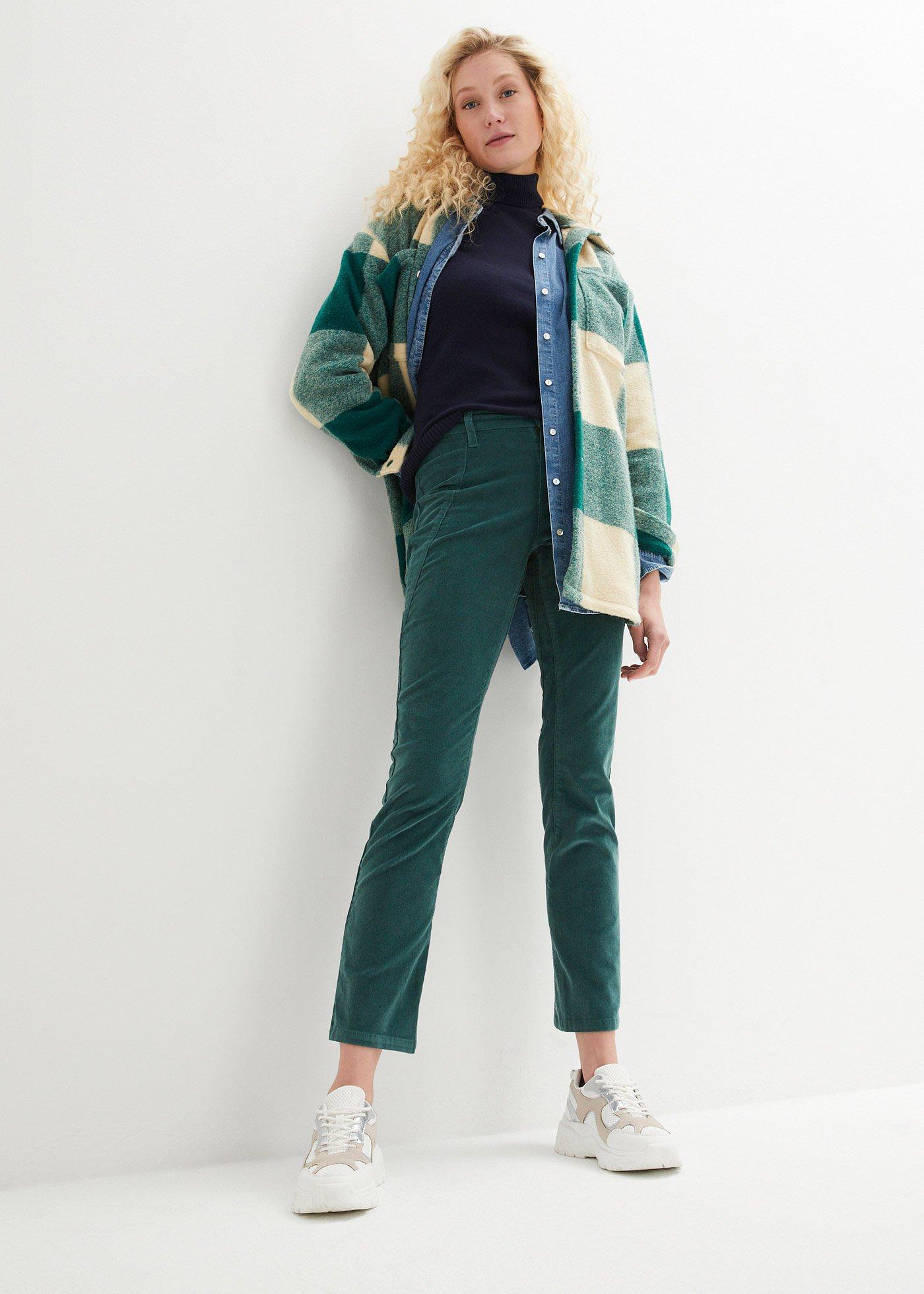 Sweter z golfem, krótki rękaw - Bonprix