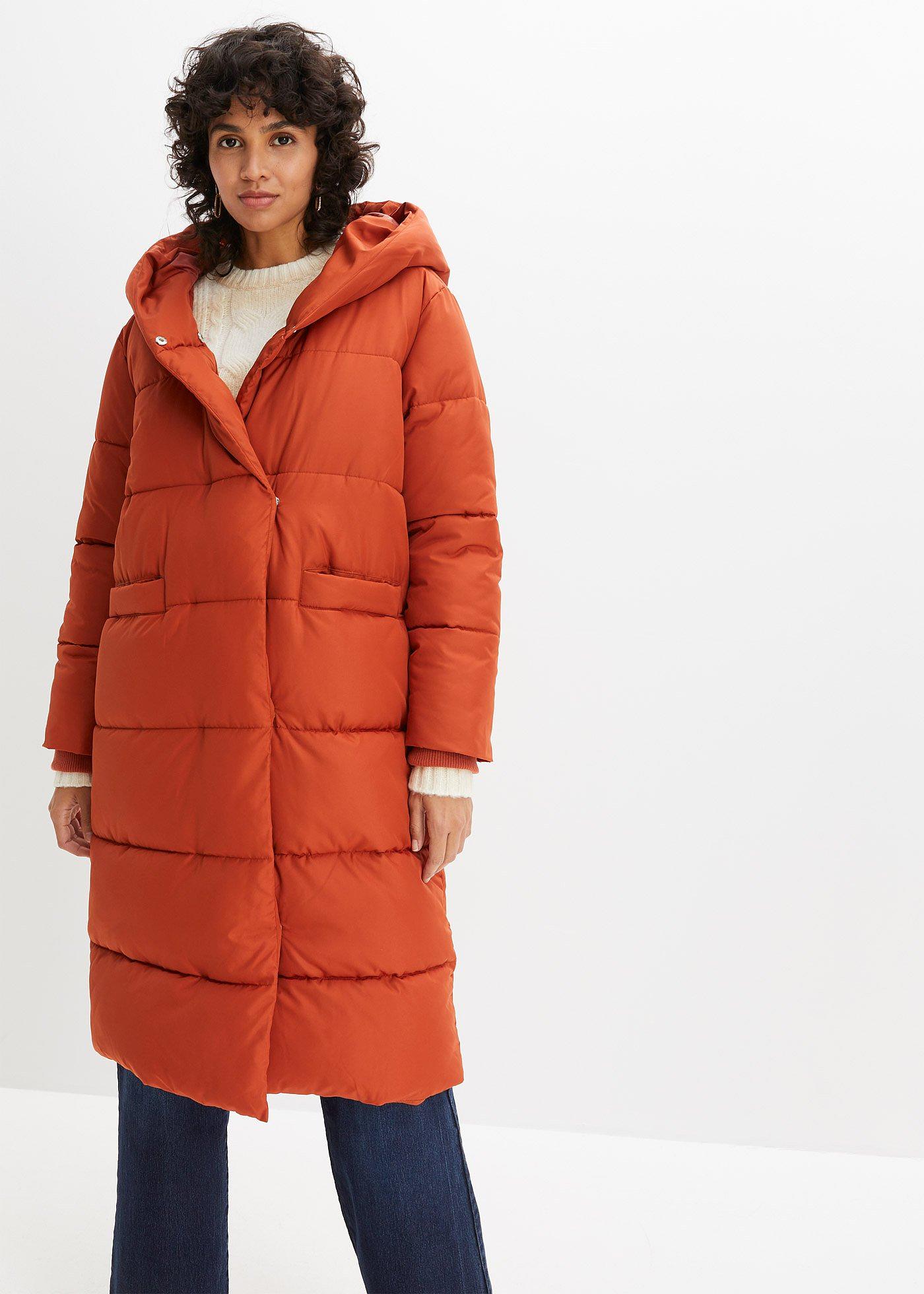 Pikowany płaszcz oversize - Bonprix