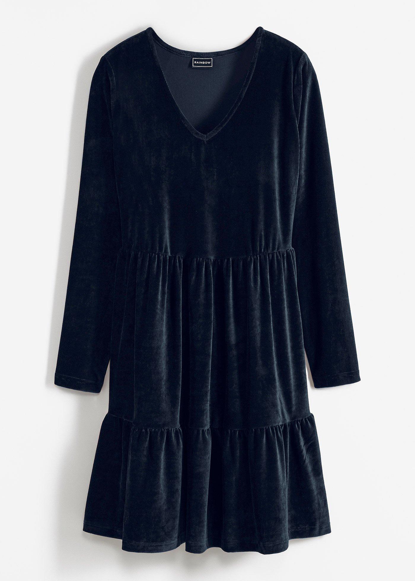 Rochie mini din catifea elastică