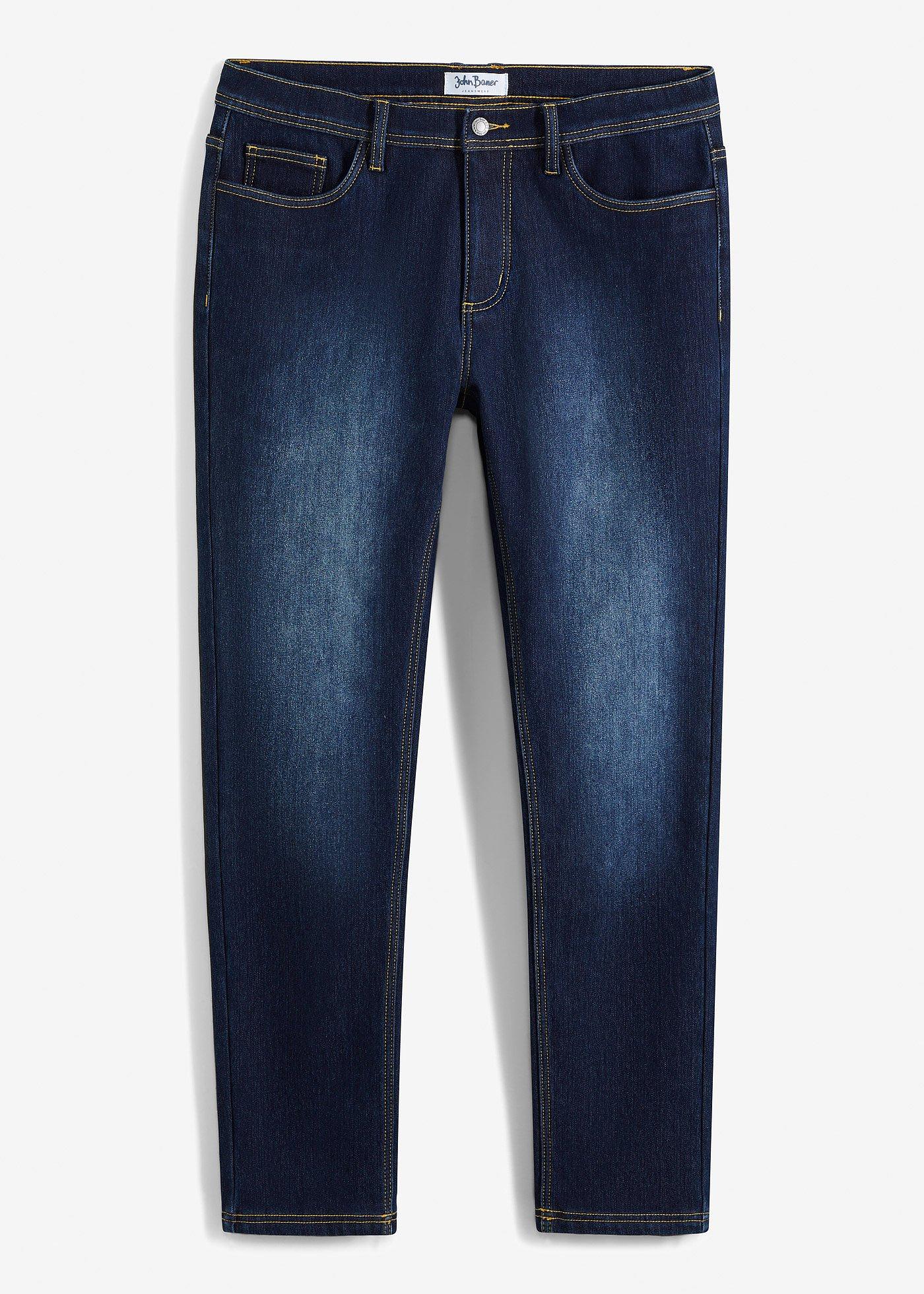 Jean extensible Regular avec doublure thermique, droit