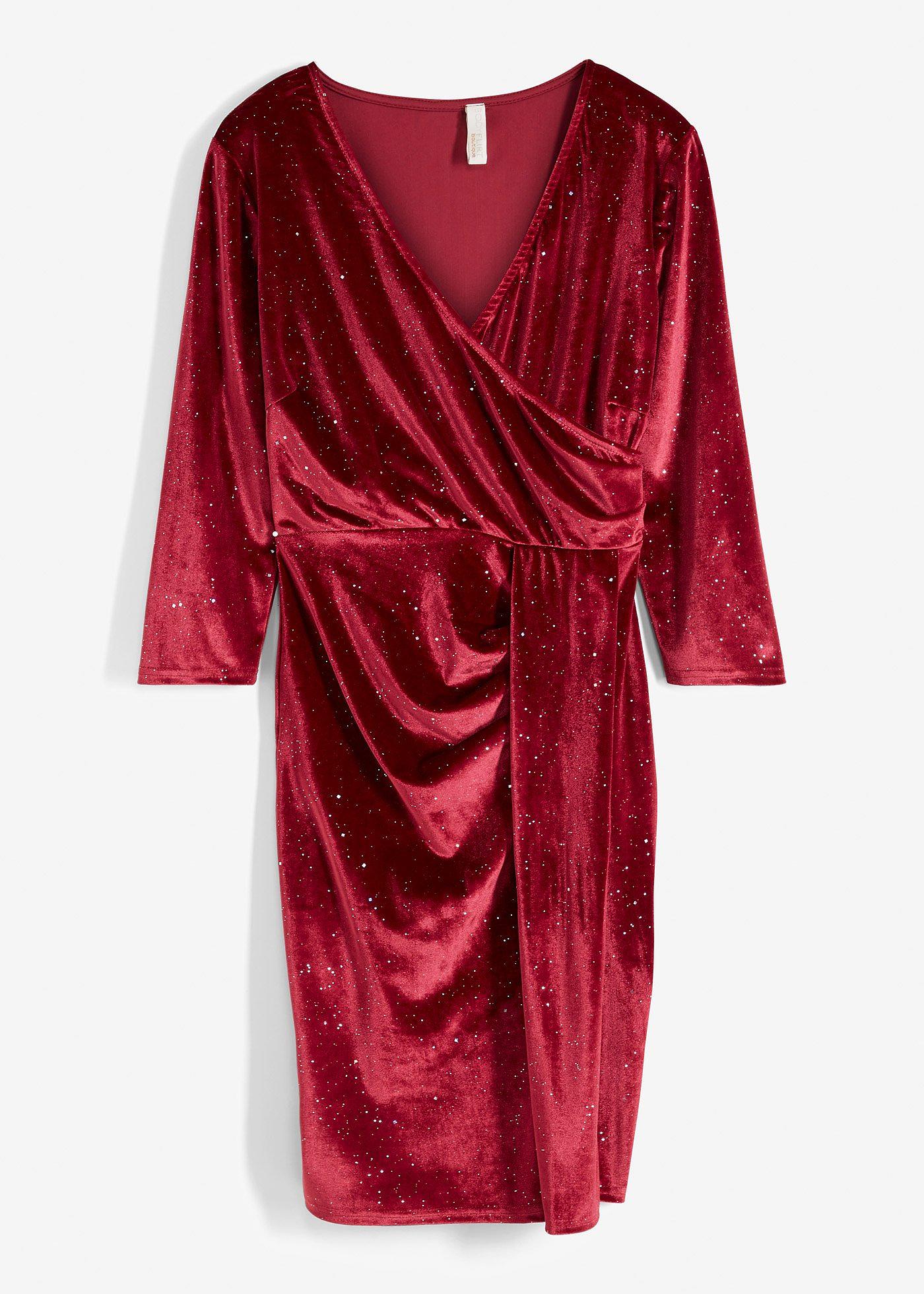 Rochie din catifea lucioasă cu aspect petrecut