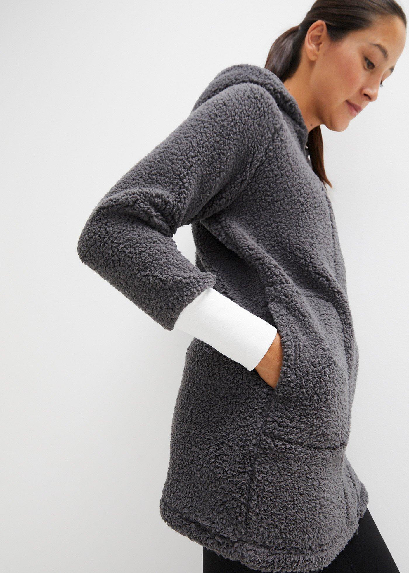 Bluza rozpinana z polaru baranka - Bonprix