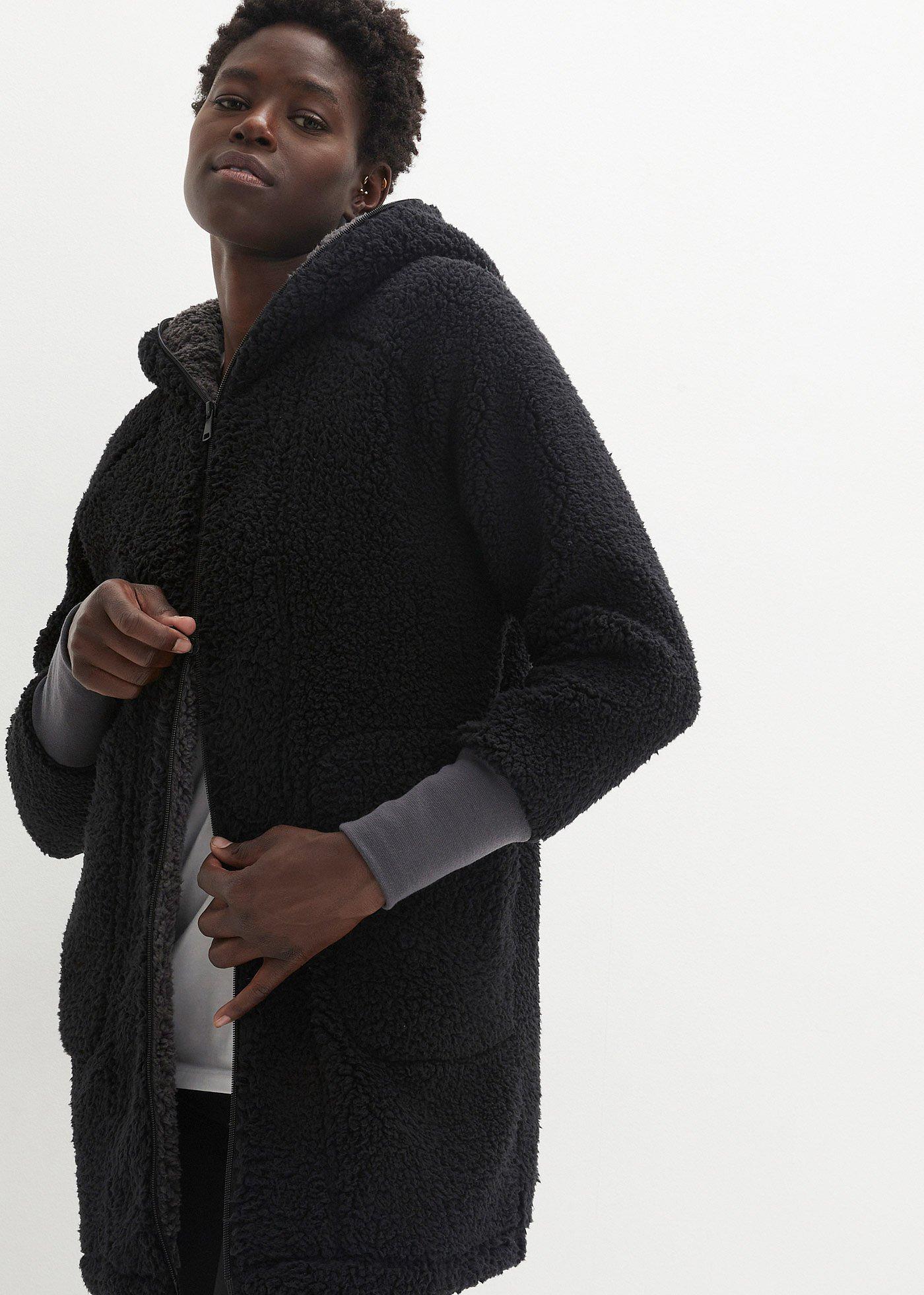 Bluza rozpinana z polaru baranka - Bonprix