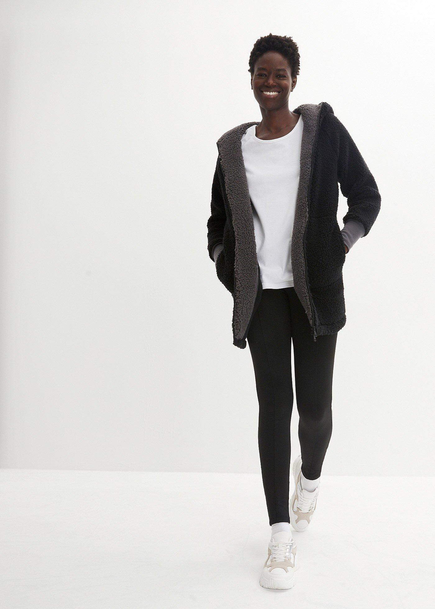 Bluza rozpinana z polaru baranka - Bonprix