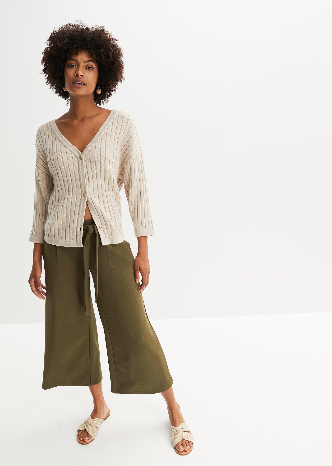 Sweter rozpinany boxy - Bonprix