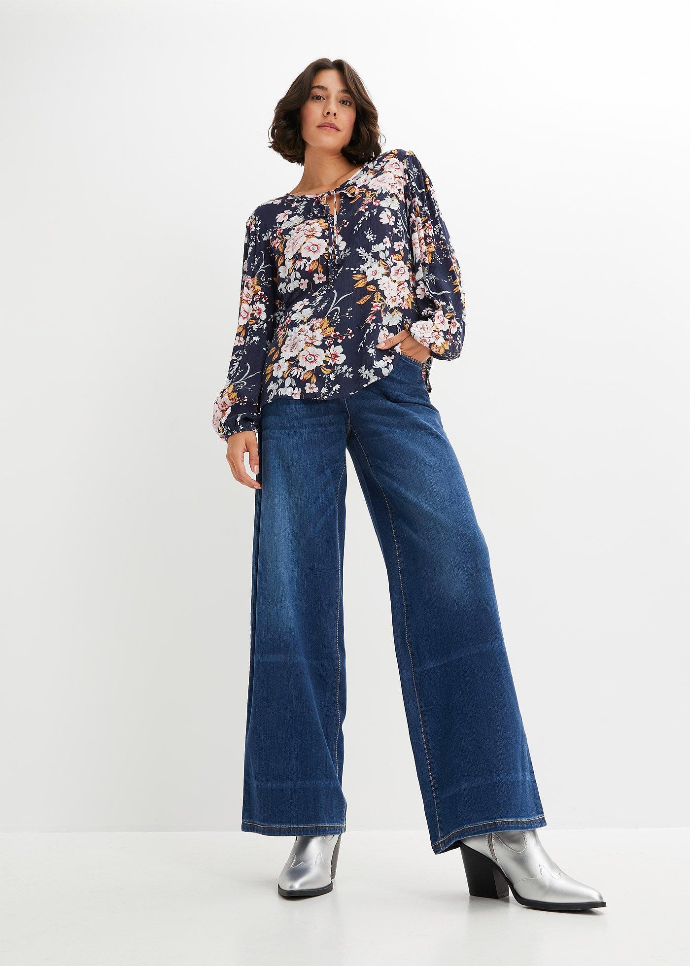 Bluzka z czystej wiskozy - Bonprix