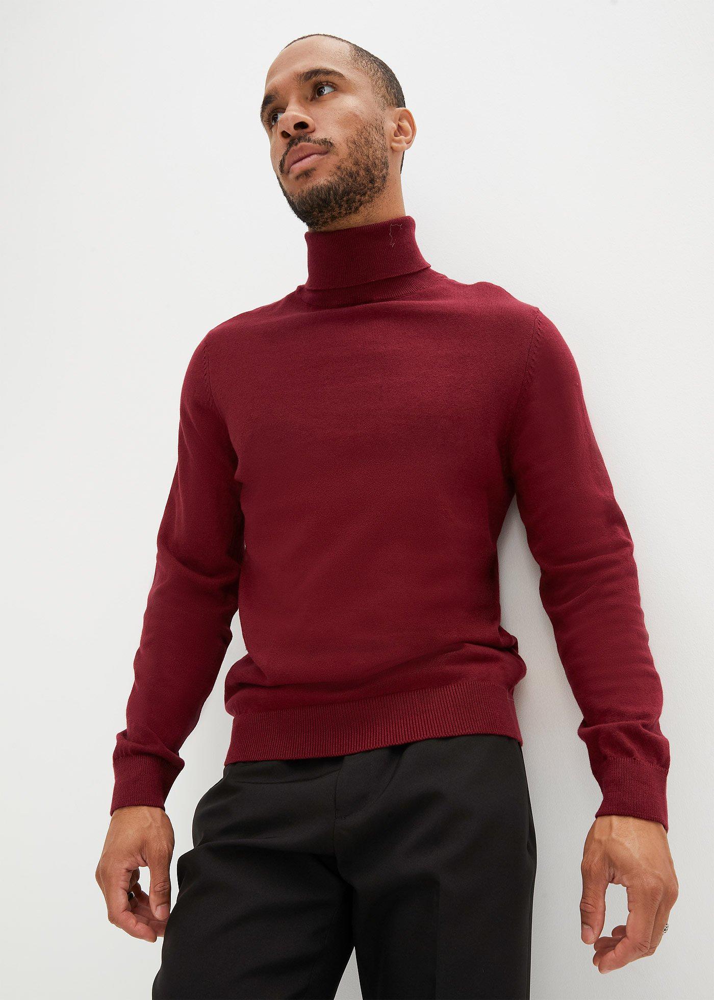 Sweter z golfem z kaszmirem - Bonprix