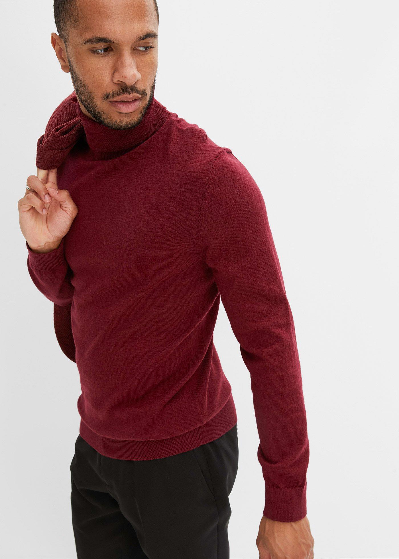 Sweter z golfem z kaszmirem - Bonprix