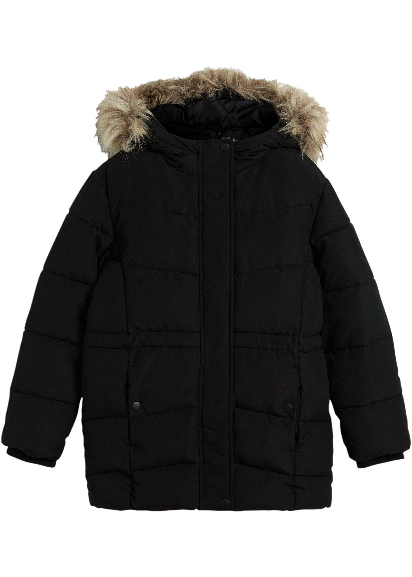 Parka zimowa dziewczęca z kapturem - Bonprix