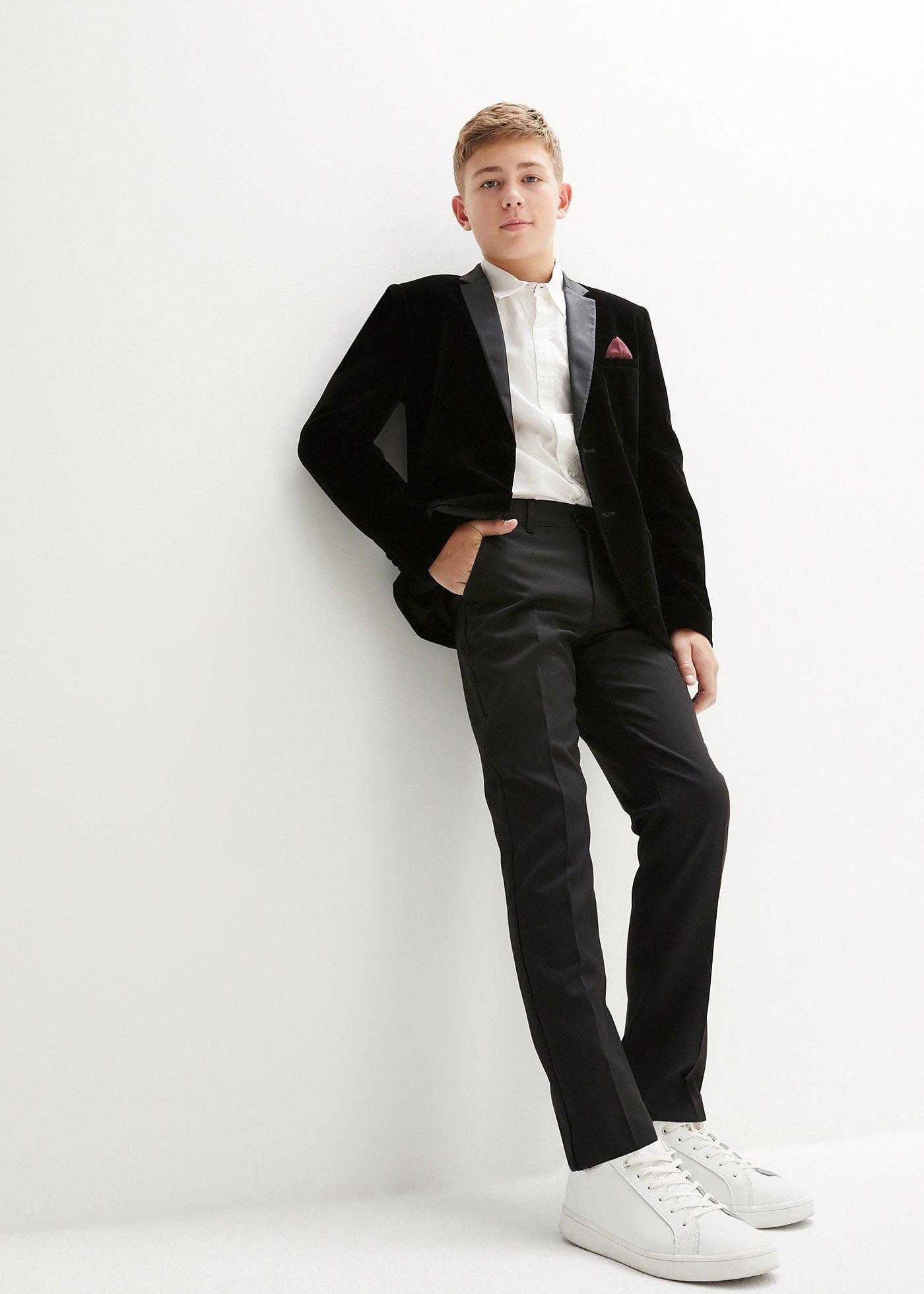 Garnitur + koszula + krawat (komplet 4-częściowy) - Bonprix