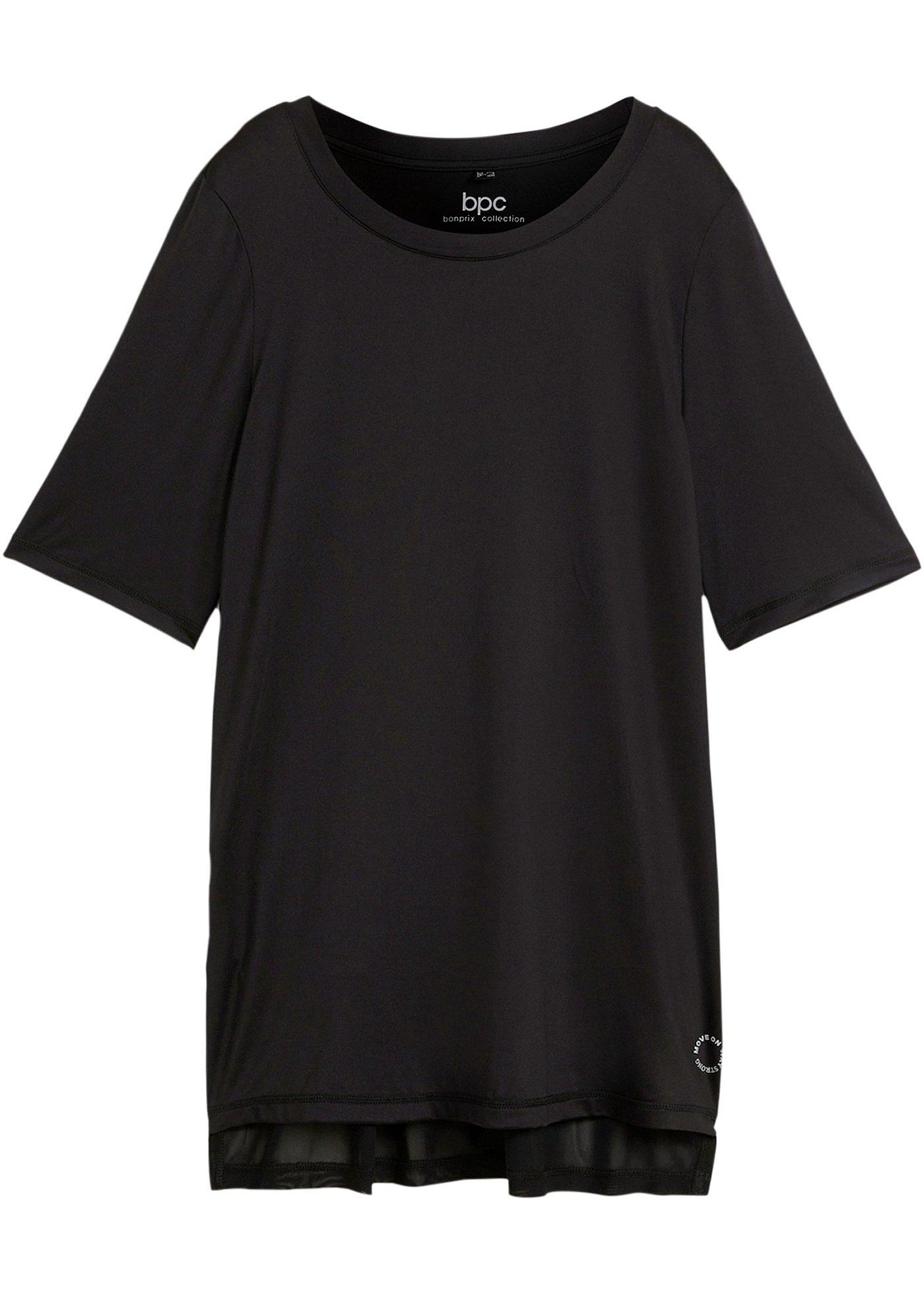 T-shirt de sport long avec mesh, séchage rapide