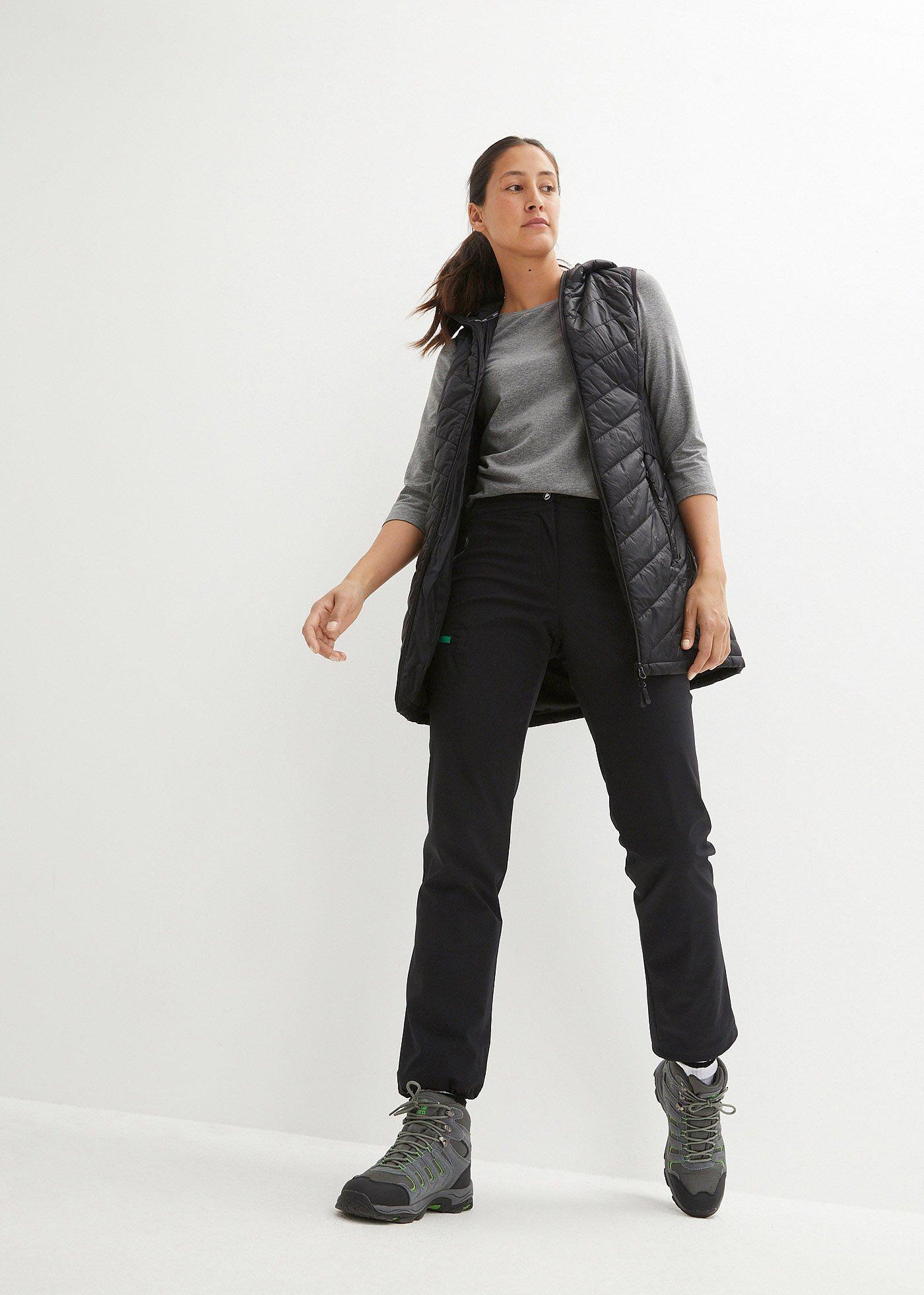 Spodnie funkcjonalne z wygodnym paskiem, odpychające wodę - Bonprix