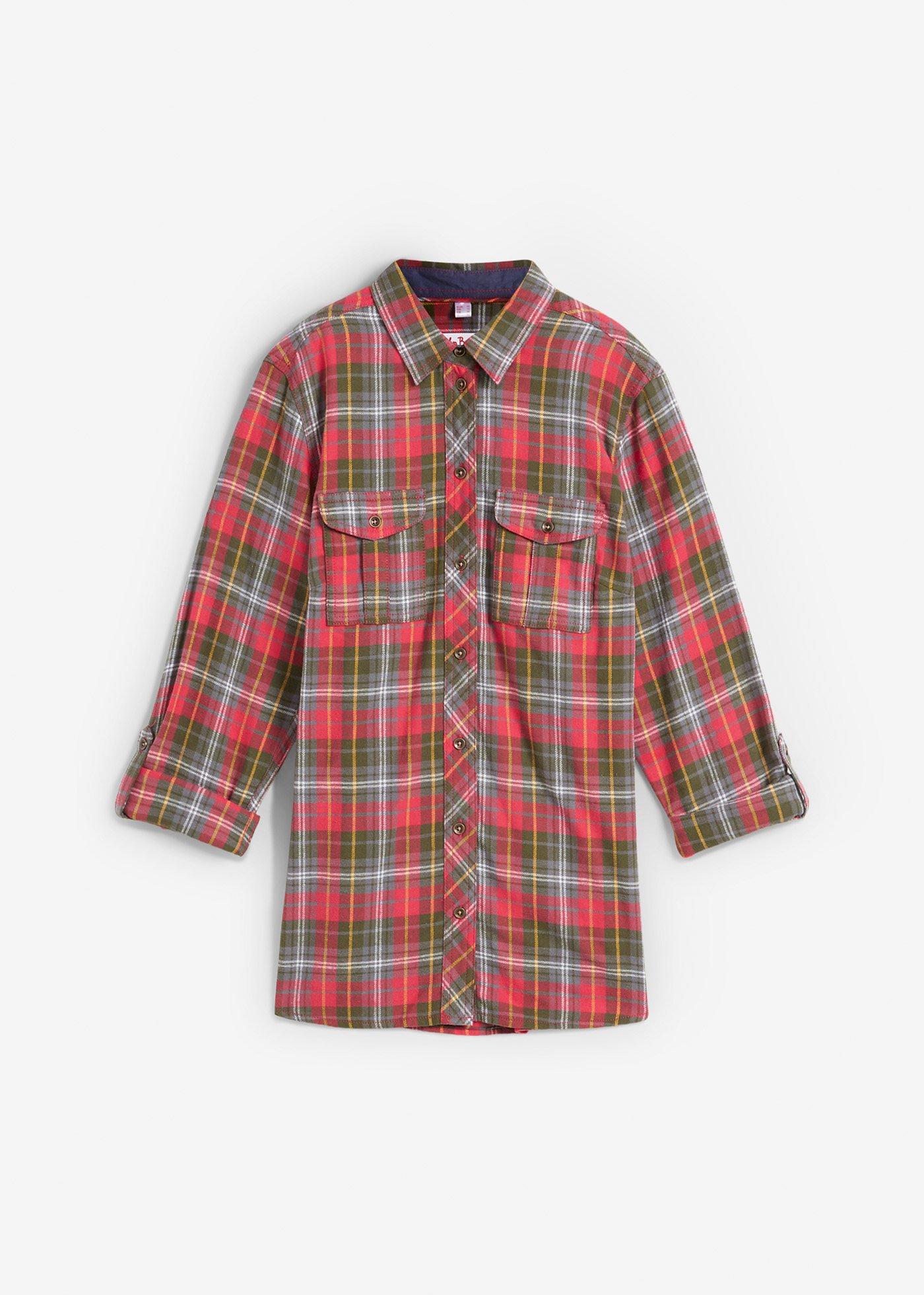 Flanell-Bluse günstig online kaufen