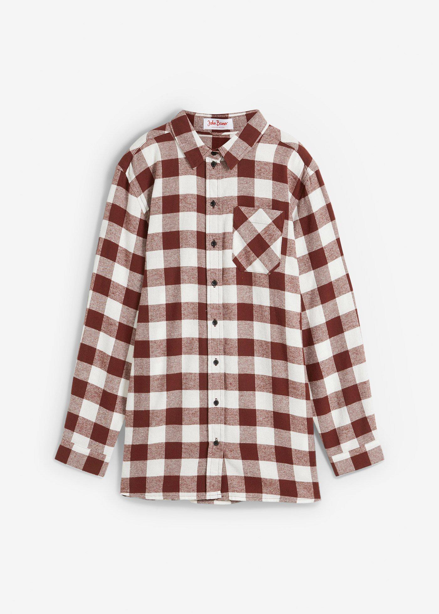 Flanell-Longbluse günstig online kaufen