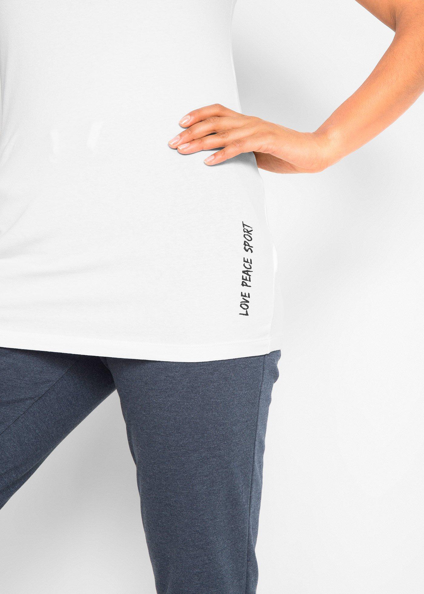 Długi shirt z napisem (2 szt.) - Bonprix