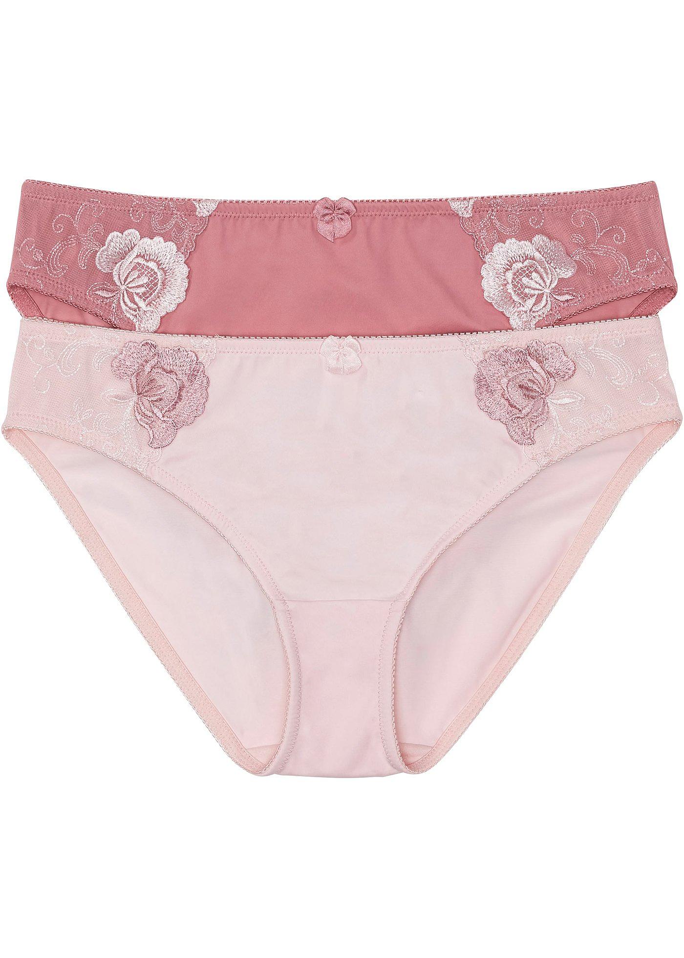Figi z haftem (2 pary) - Bonprix
