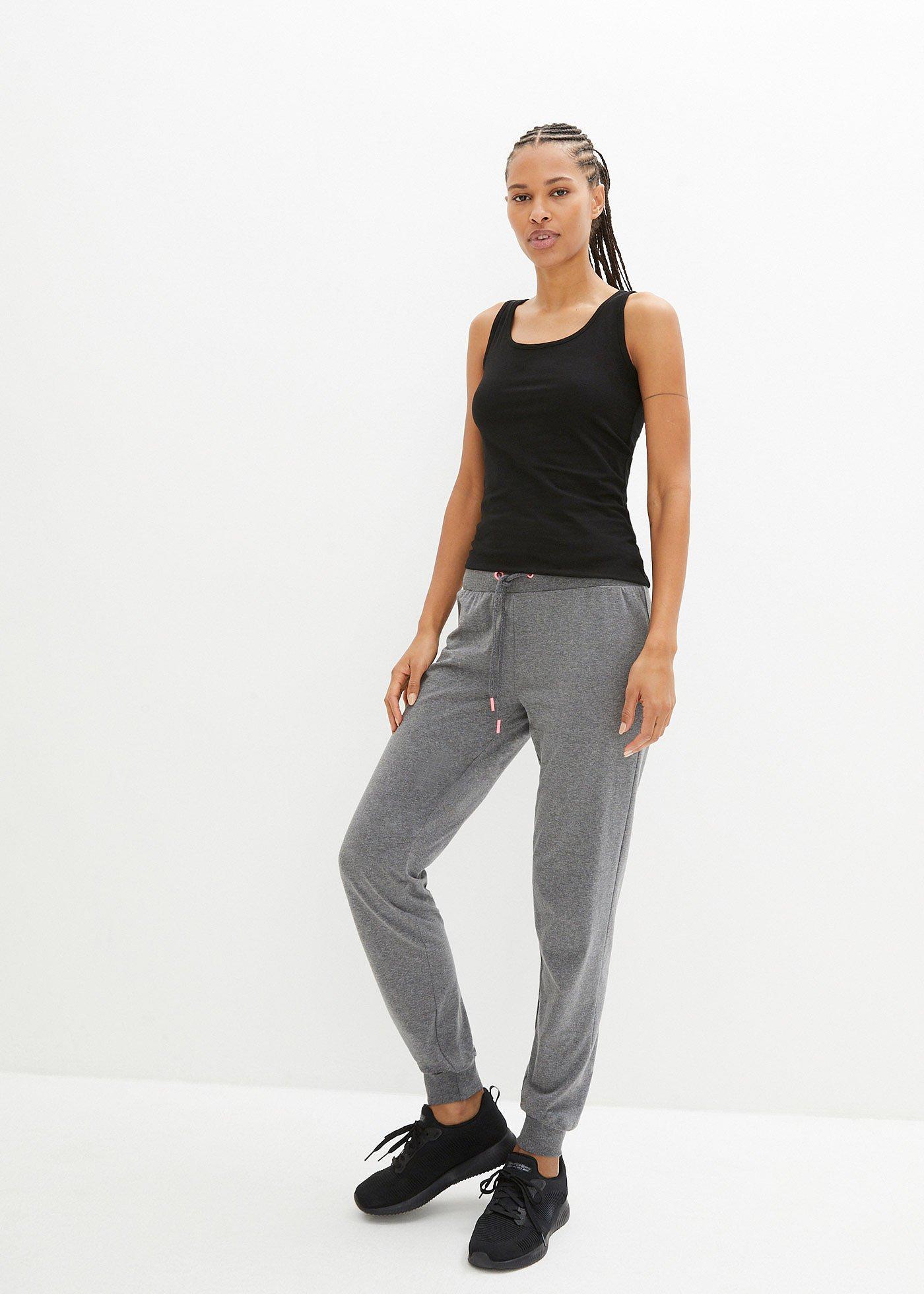 Spodnie sportowe ze ściągaczem - Bonprix