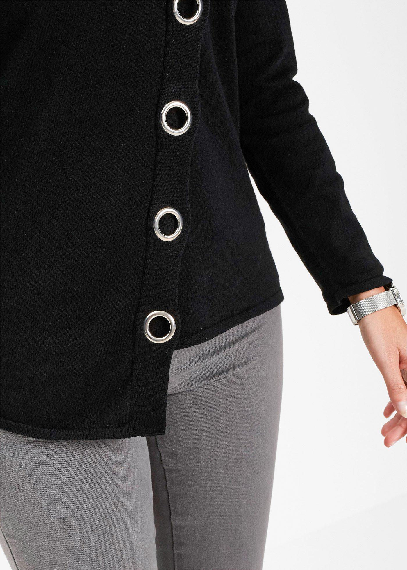 Sweter z ćwiekami - Bonprix