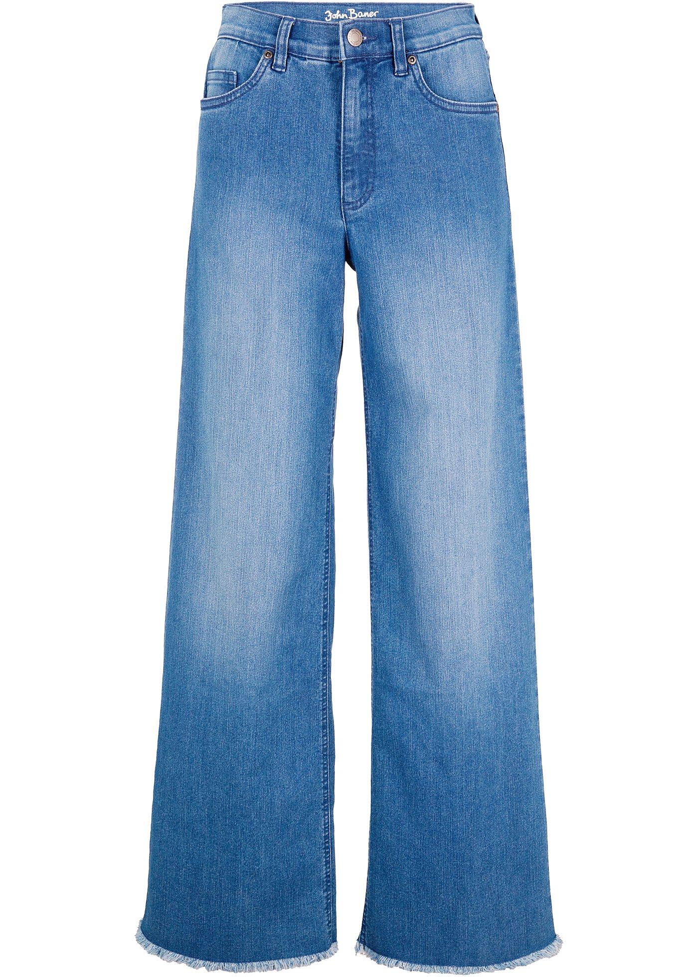 Wide Leg Jeans High Waist, Stretch