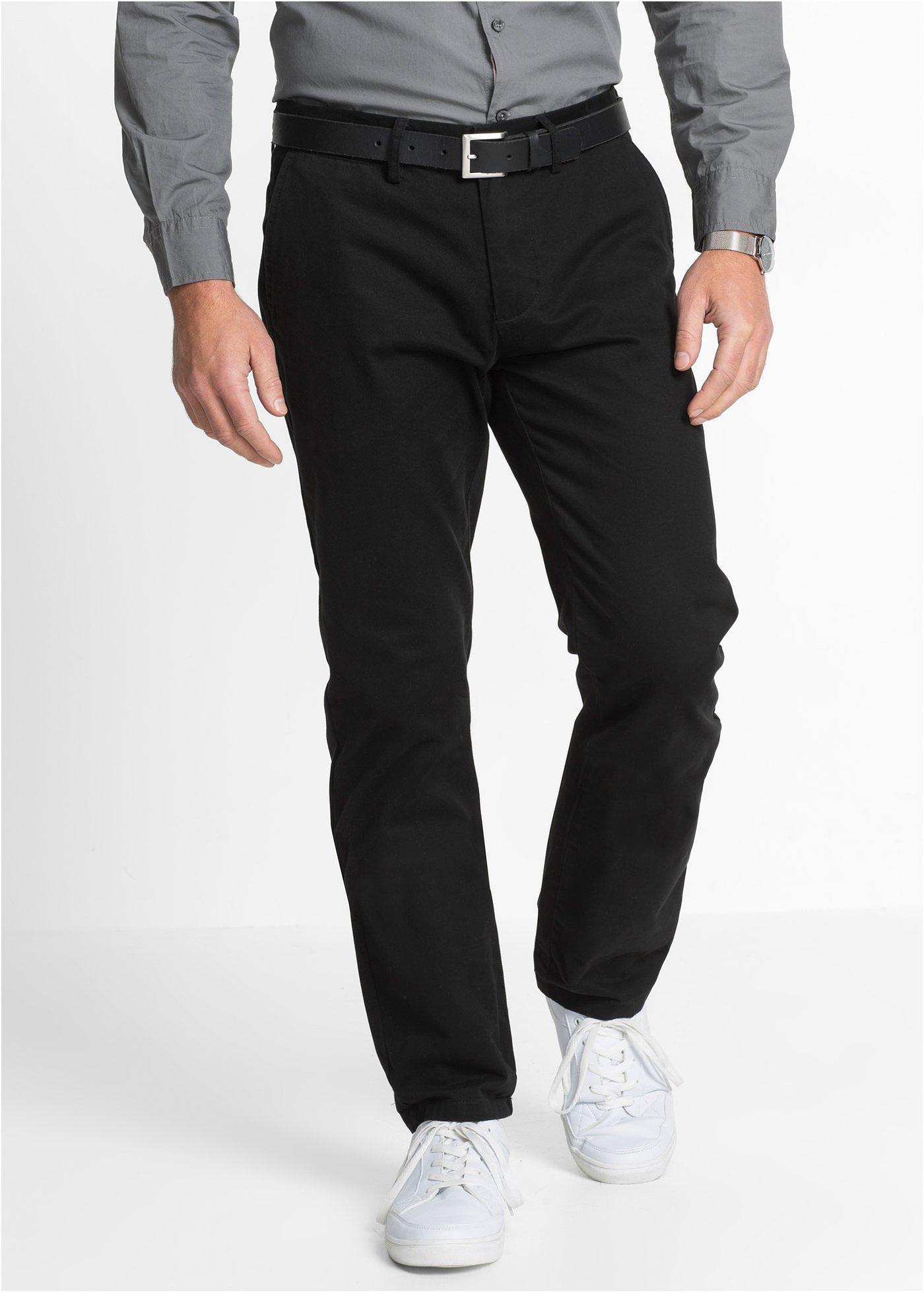 Spodnie chino Regular Fit Straight, z czystej bawełny - Bonprix