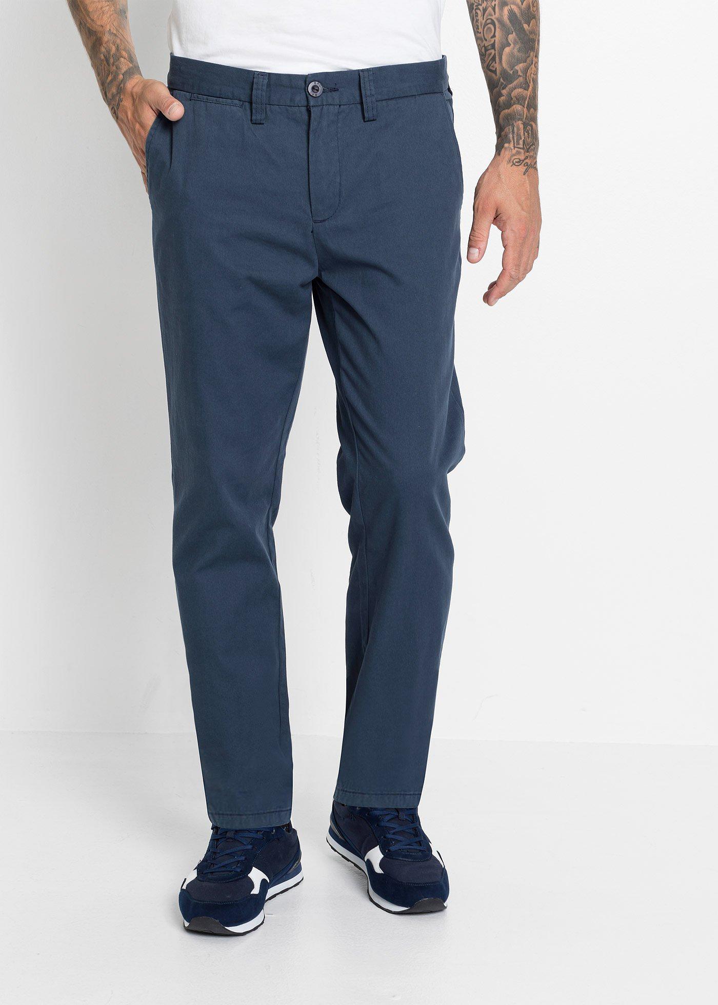 Spodnie chino Regular Fit Straight, z czystej bawełny - Bonprix