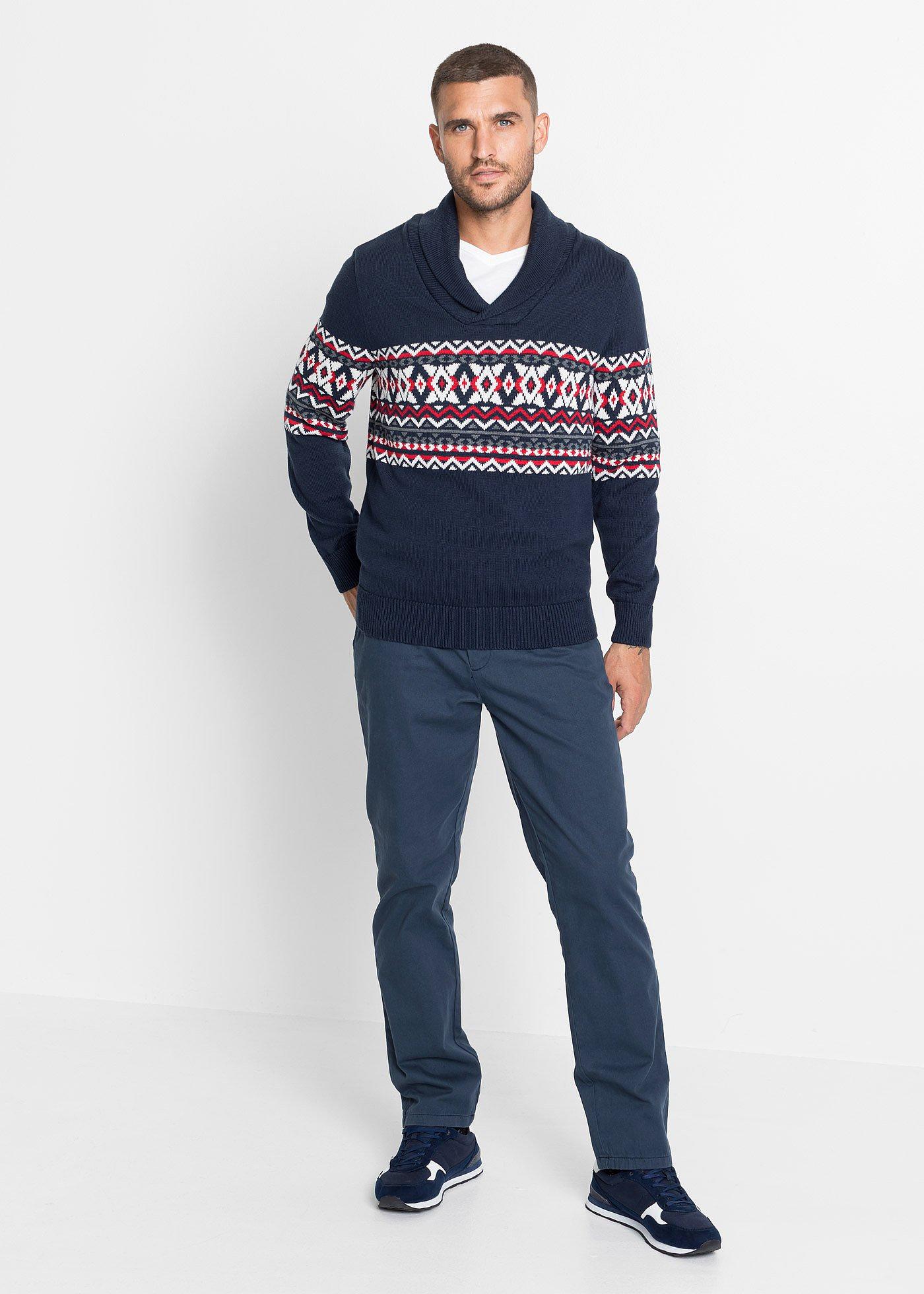 Spodnie chino Regular Fit Straight, z czystej bawełny - Bonprix