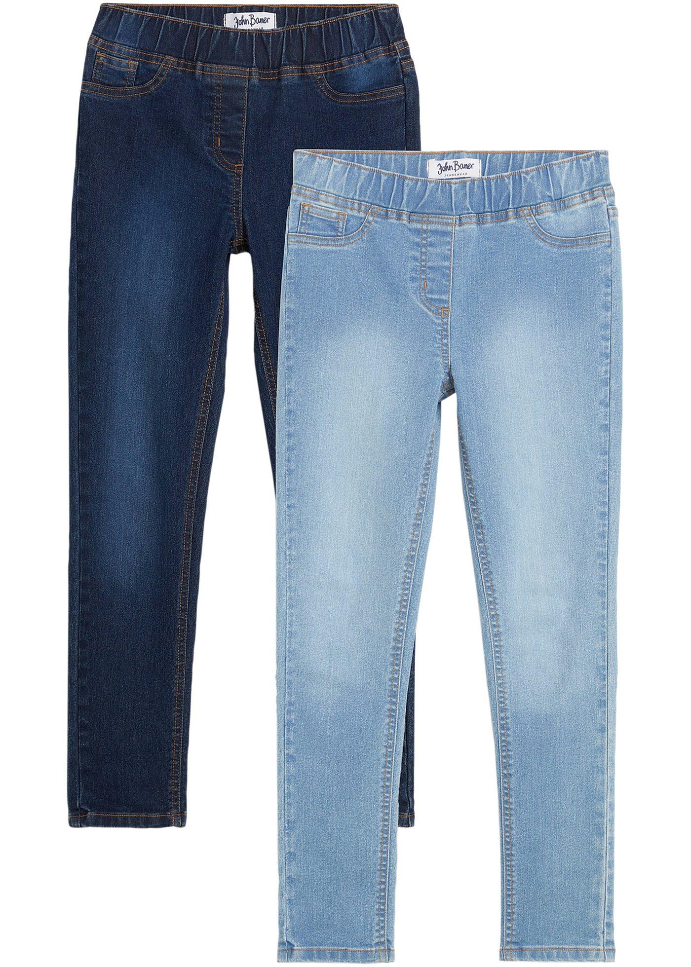 Jegginsy mid waist (2 pary) - Bonprix