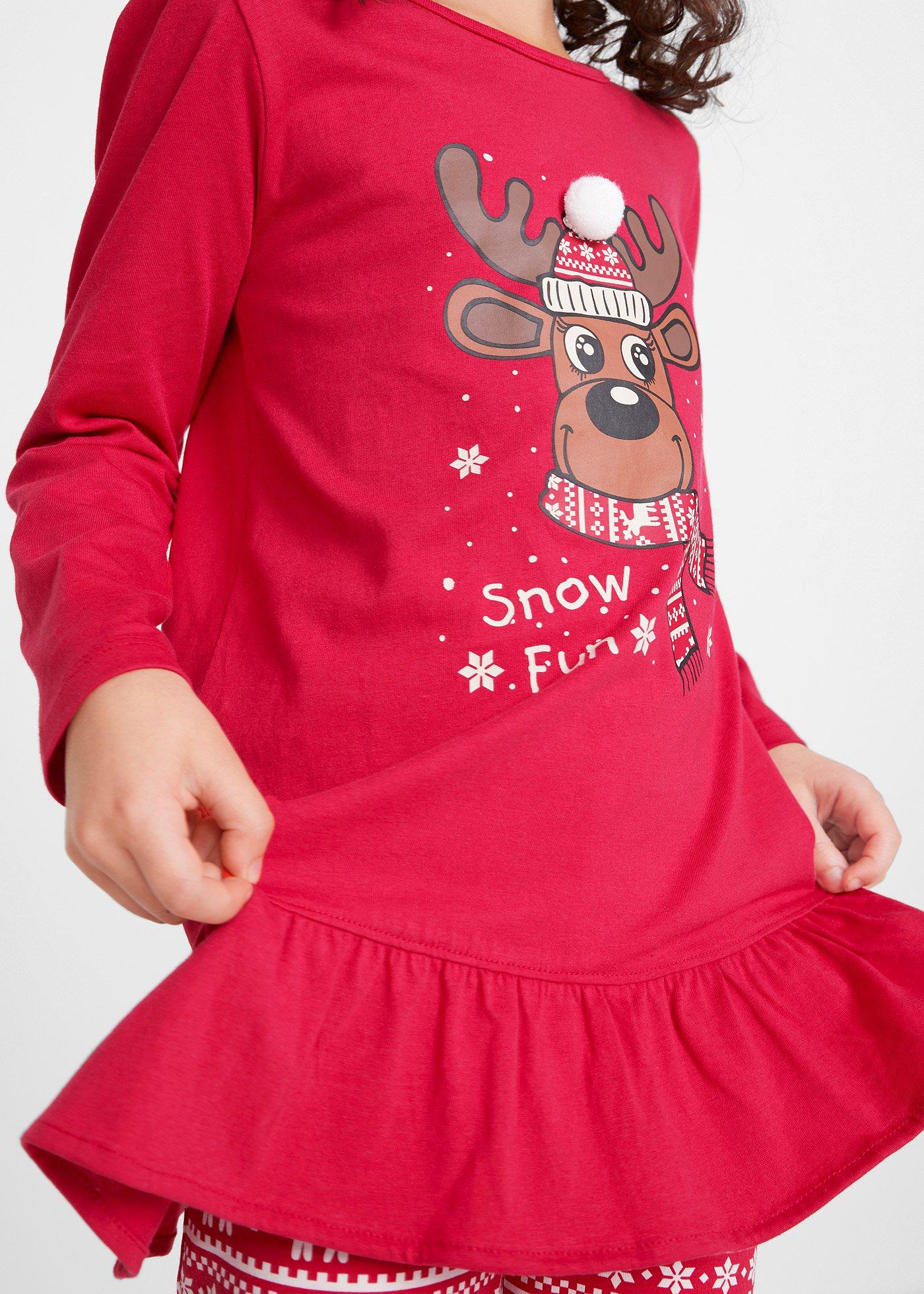 Shirt z długim rękawem + legginsy z czystej bawełny organicznej (2 części) - Bonprix