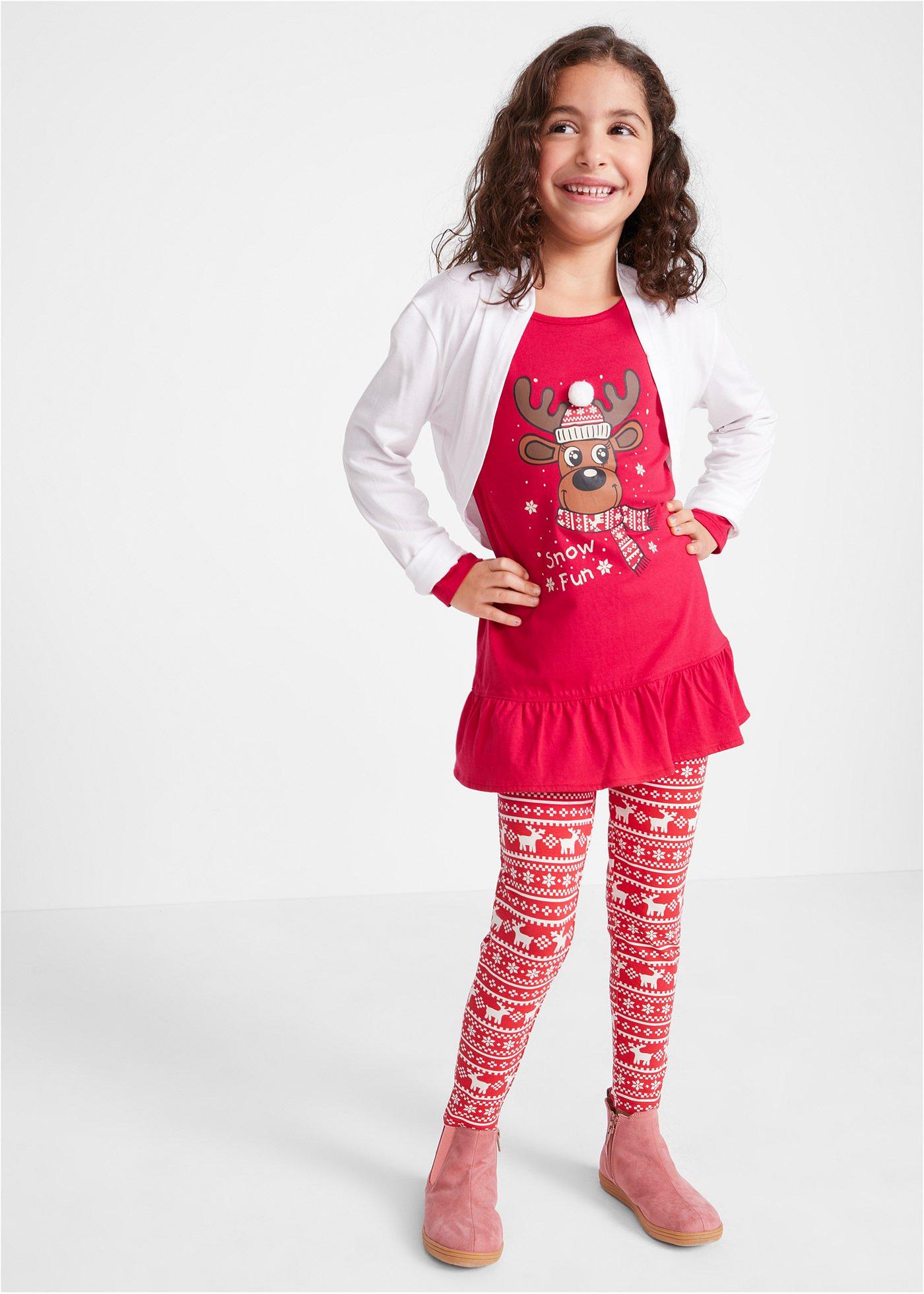 Shirt z długim rękawem + legginsy z czystej bawełny organicznej (2 części) - Bonprix