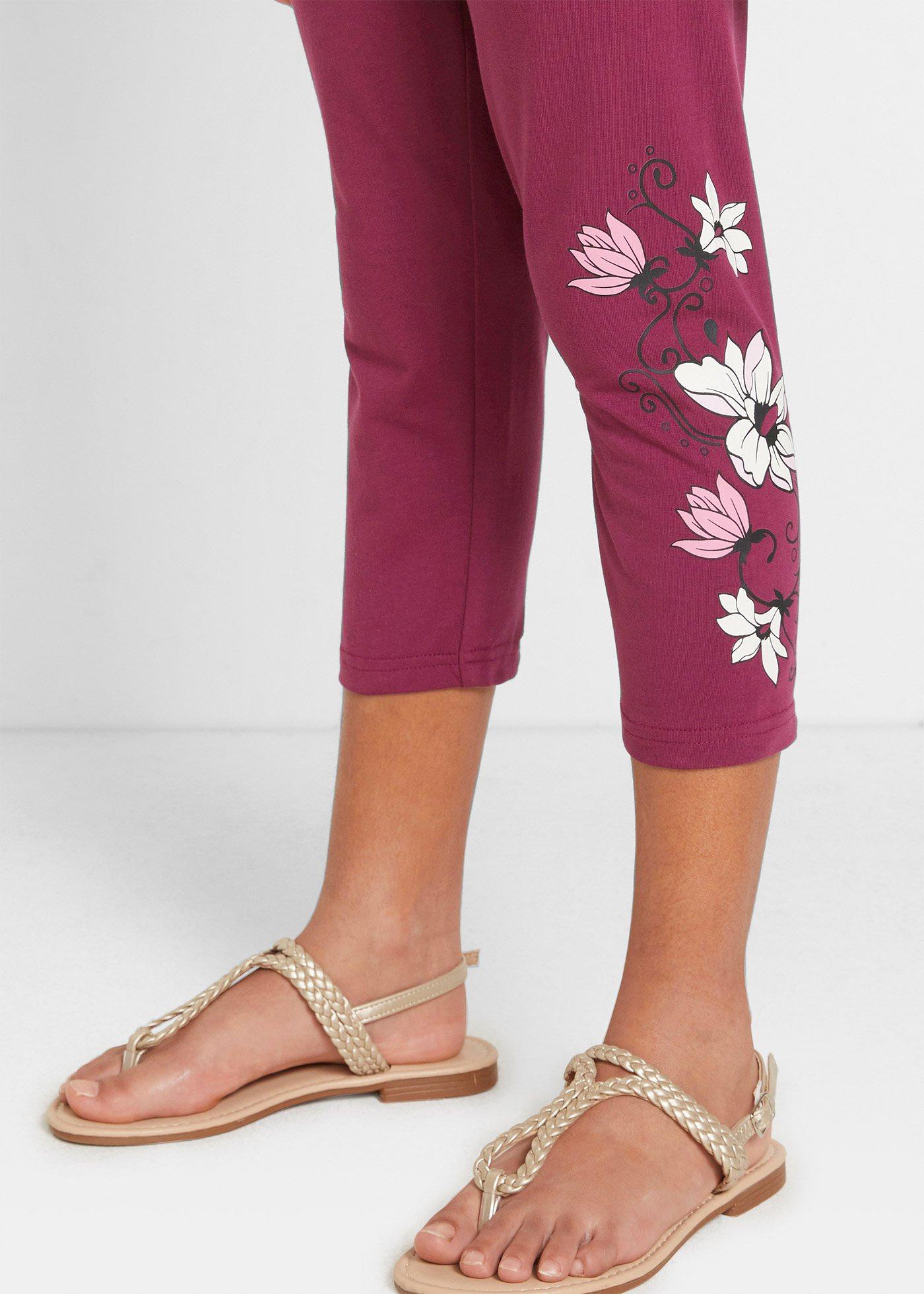 Legginsy rybaczki z bawełny organicznej (2 pary) - Bonprix