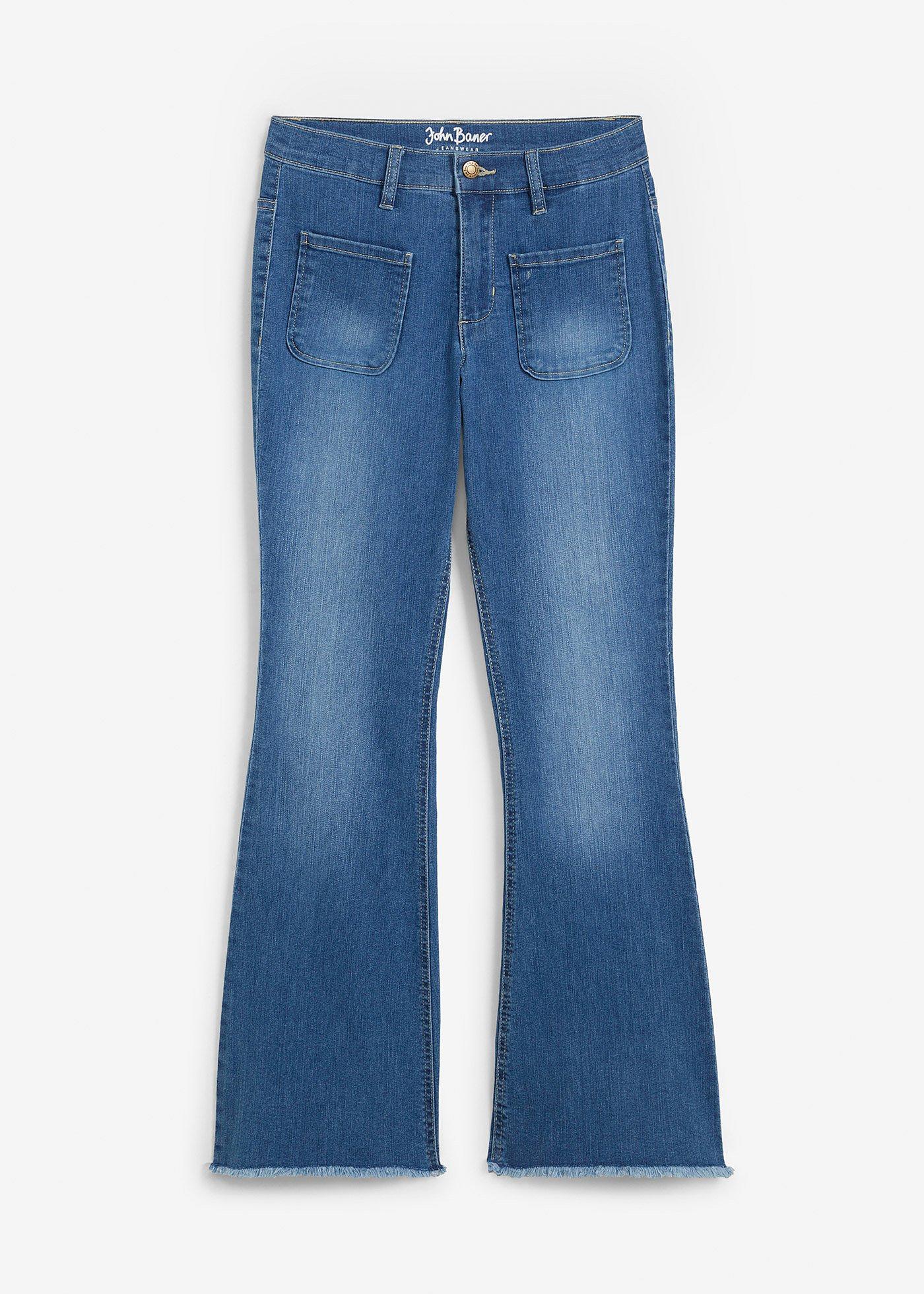 Flared Jeans High Waist, Stretch