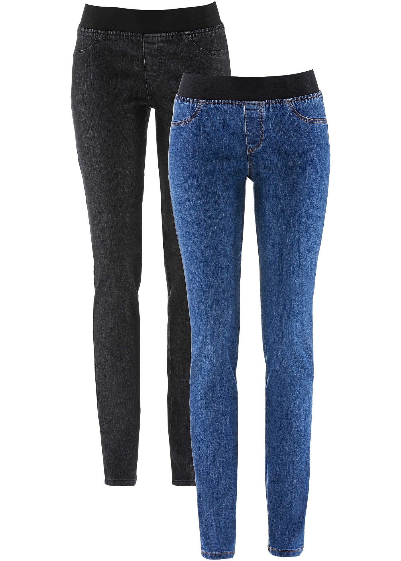 Jeansleggings mit Gummizug (2er-Pack)