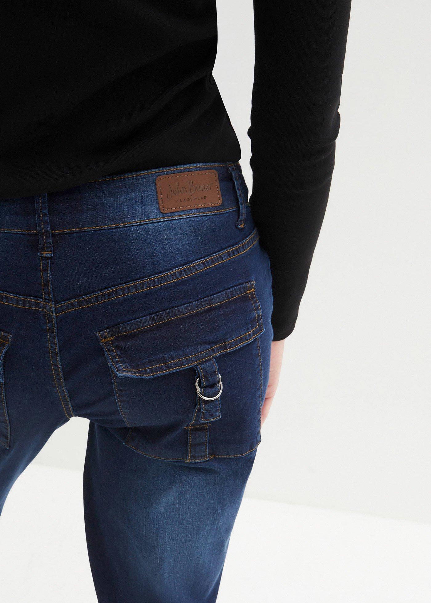 Rybaczki dżinsowe ze stretchem - Bonprix