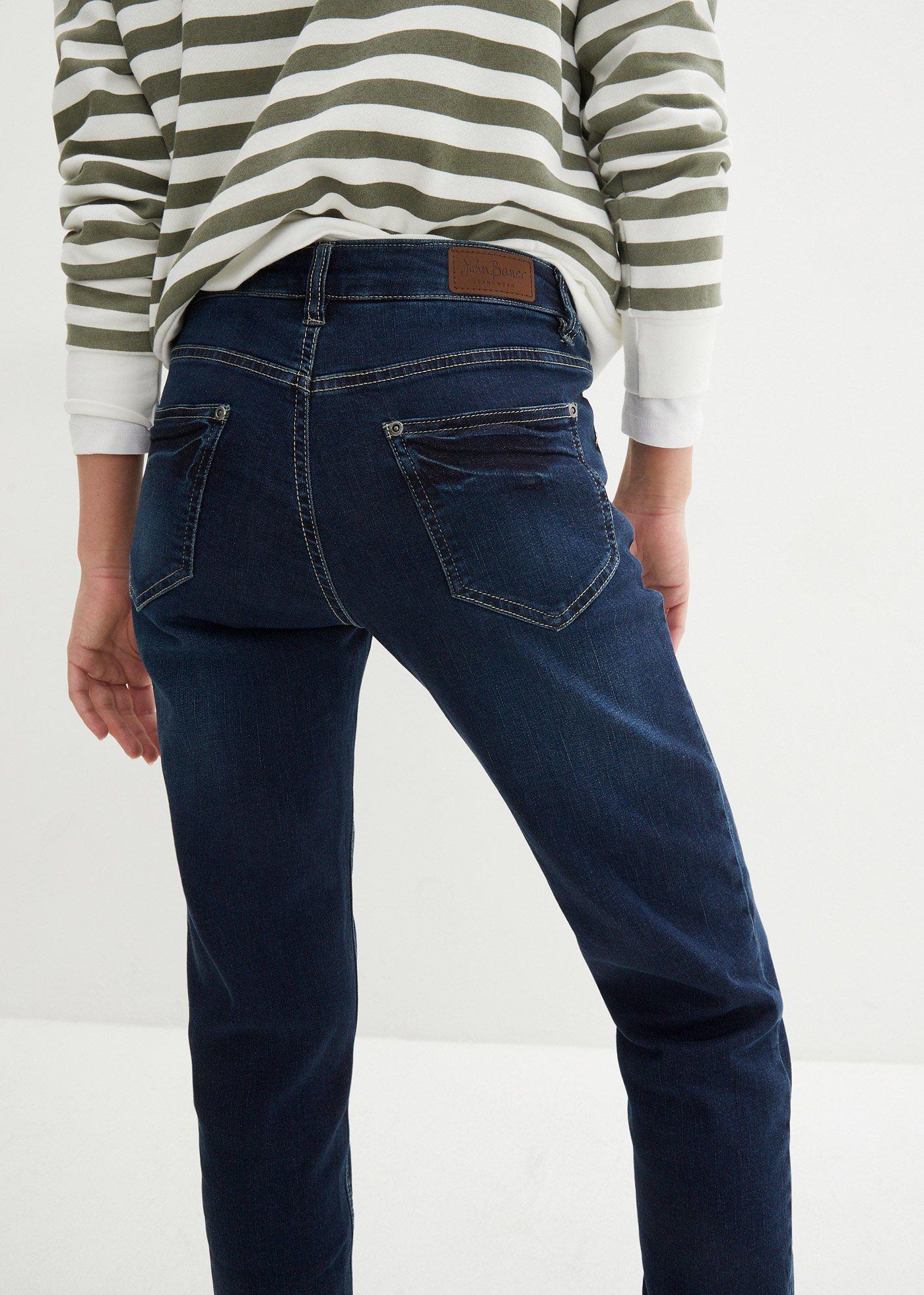 Dżinsy  Boyfriend Mid Waist, ze stretchem - Bonprix