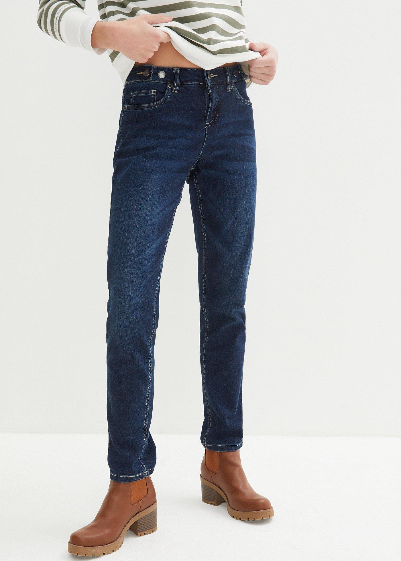 Dżinsy  Boyfriend Mid Waist, ze stretchem - Bonprix
