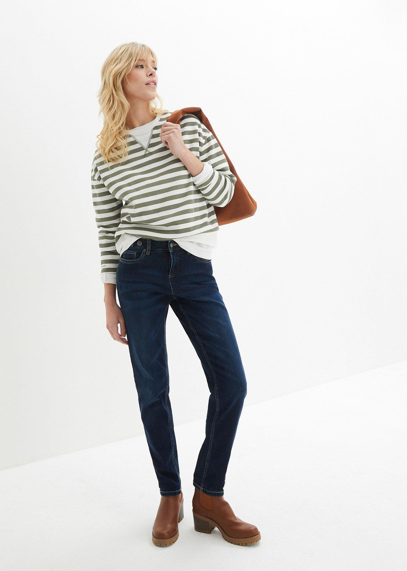 Dżinsy  Boyfriend Mid Waist, ze stretchem - Bonprix