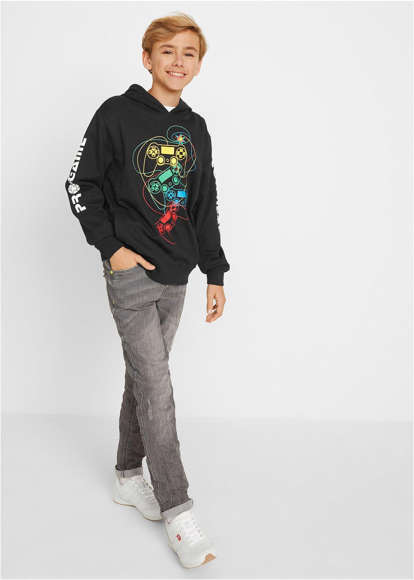 Bluza z kapturem z czystej bawełny organicznej - Bonprix