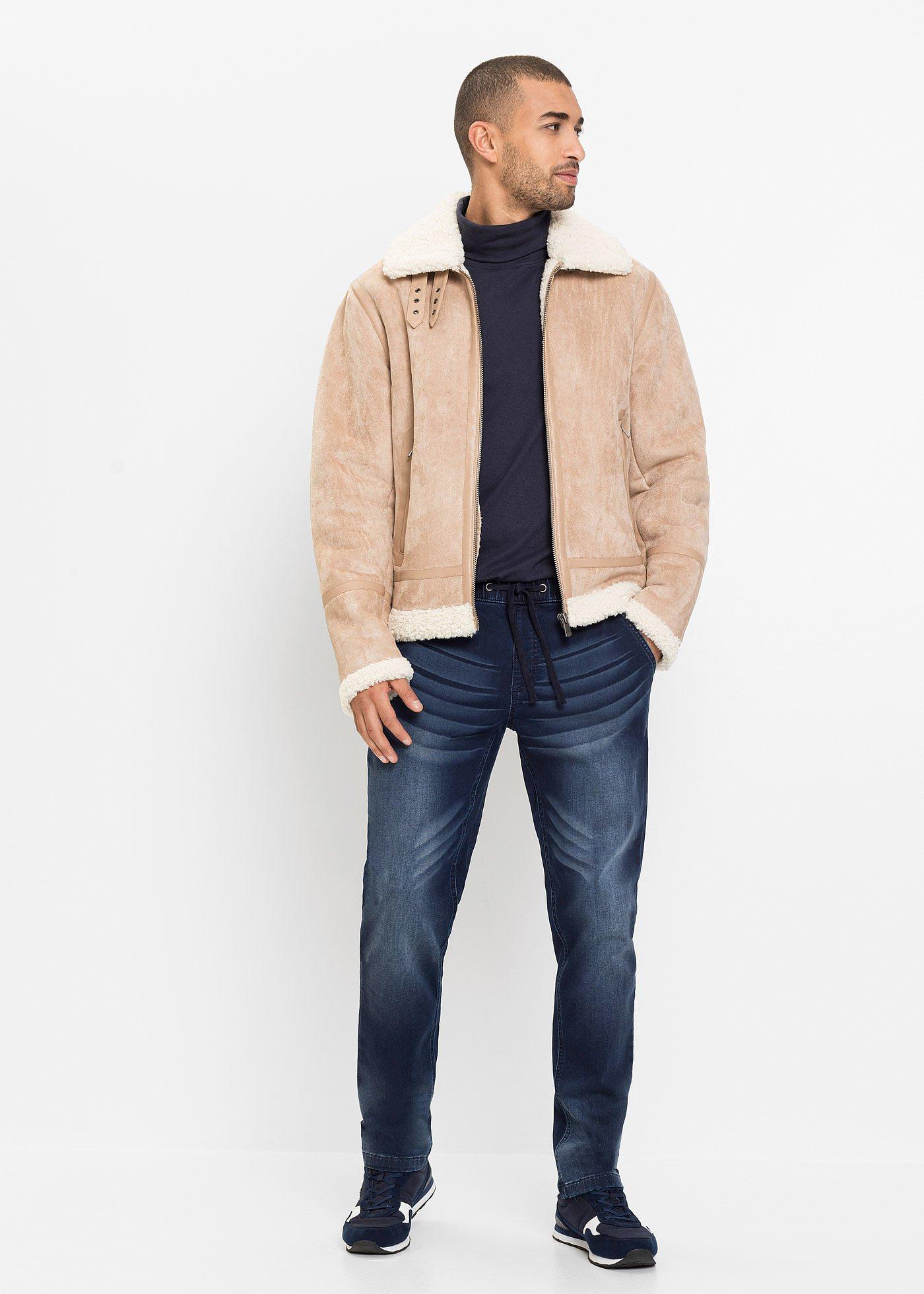 Dżinsy dresowe slim fit, straight - Bonprix