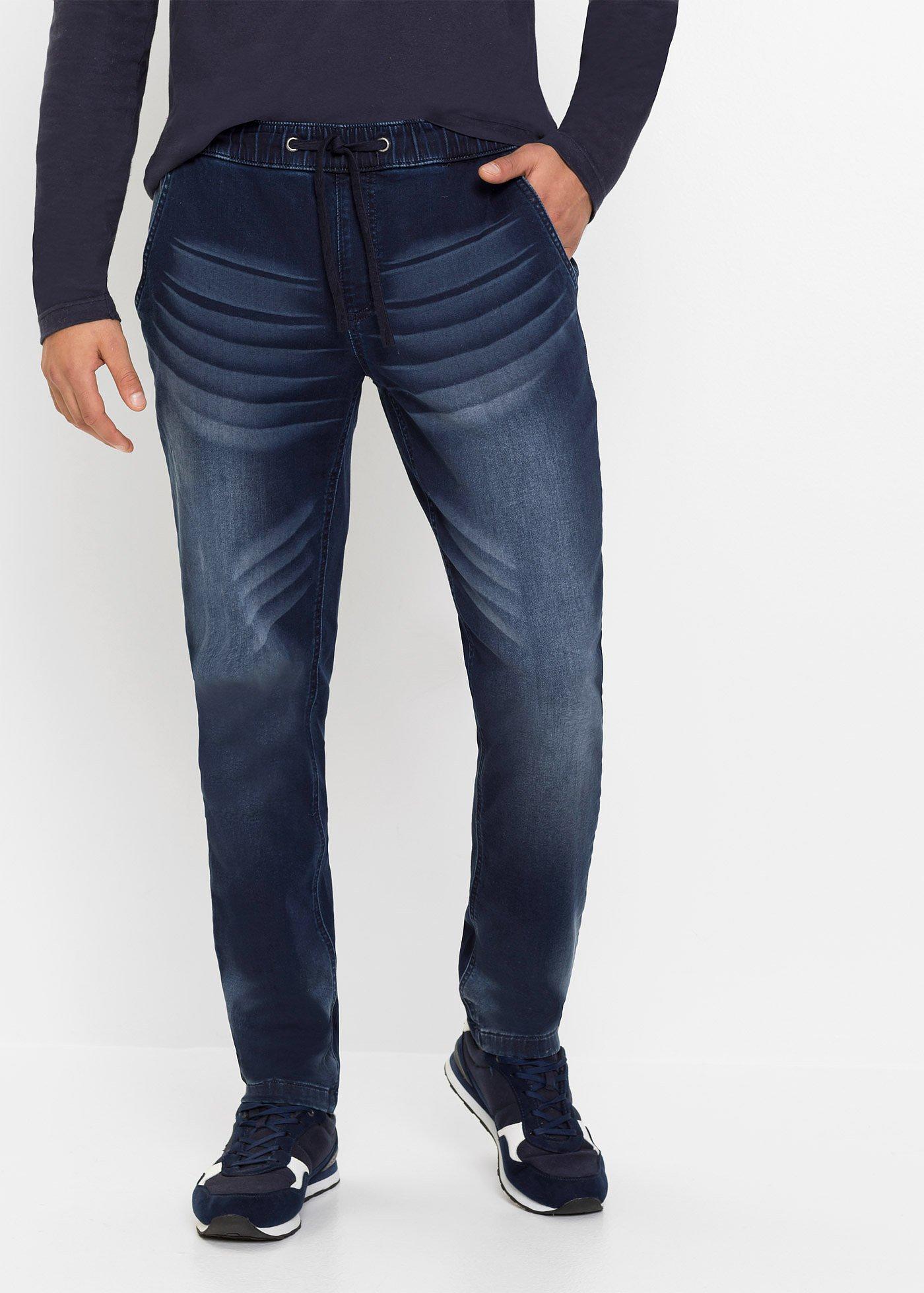Dżinsy dresowe slim fit, straight - Bonprix