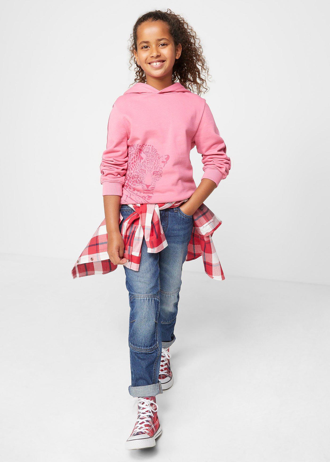 Bluza z kapturem, z czystej bawełny organicznej - Bonprix