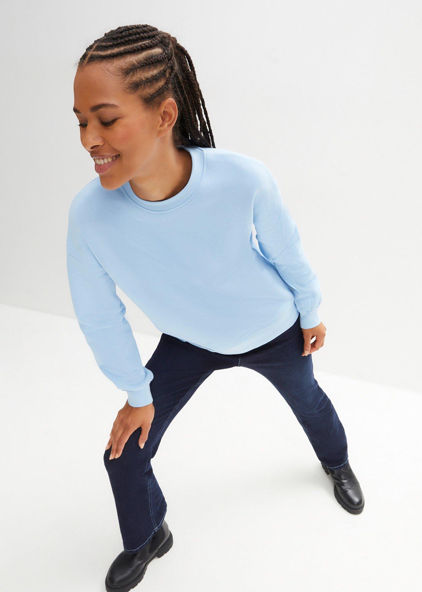 Bluza oversize z czystej bawełny - Bonprix